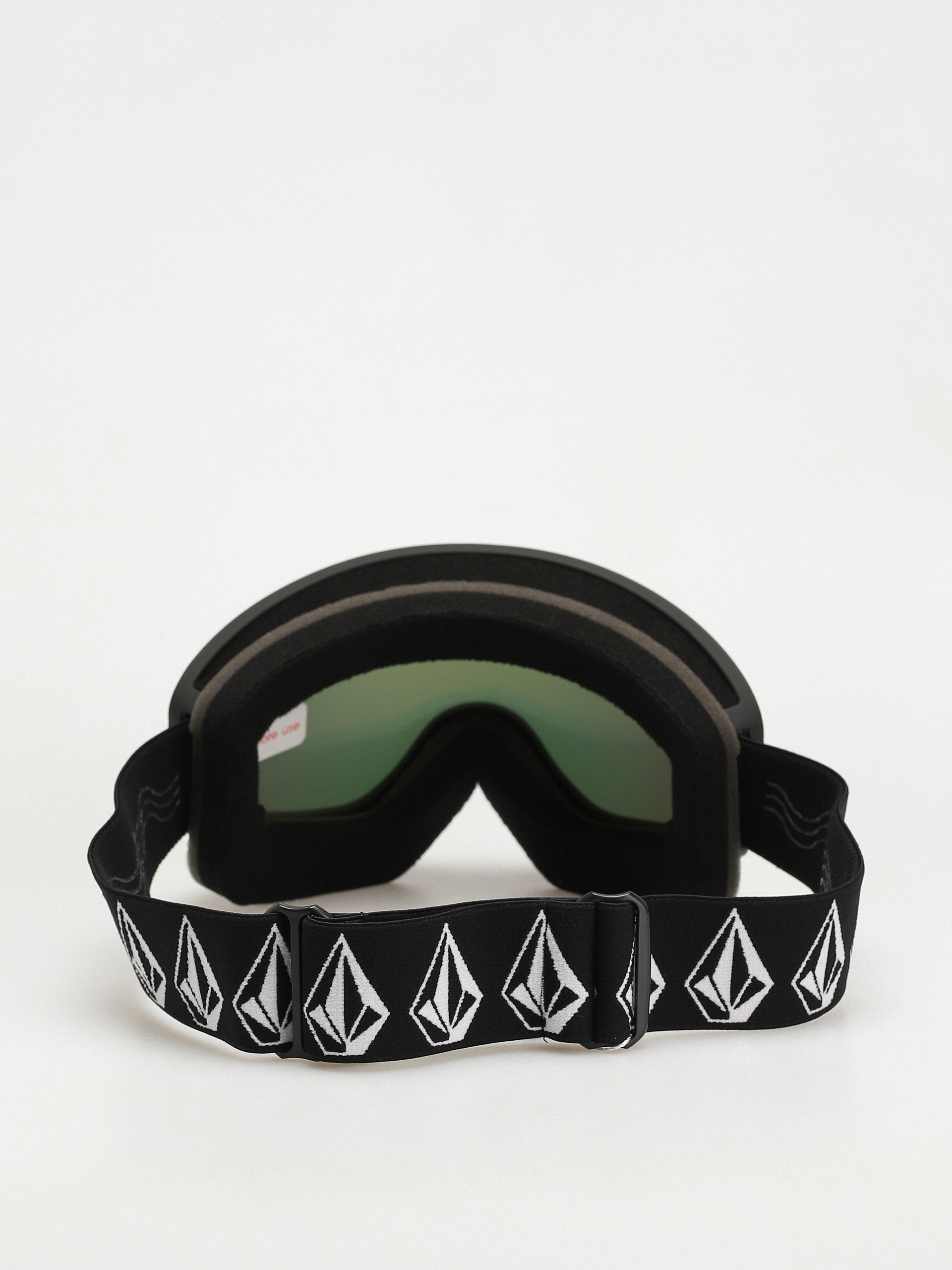 Volcom Footprints Snowboardbrille (matte black stone/red chrome+bl yellow)