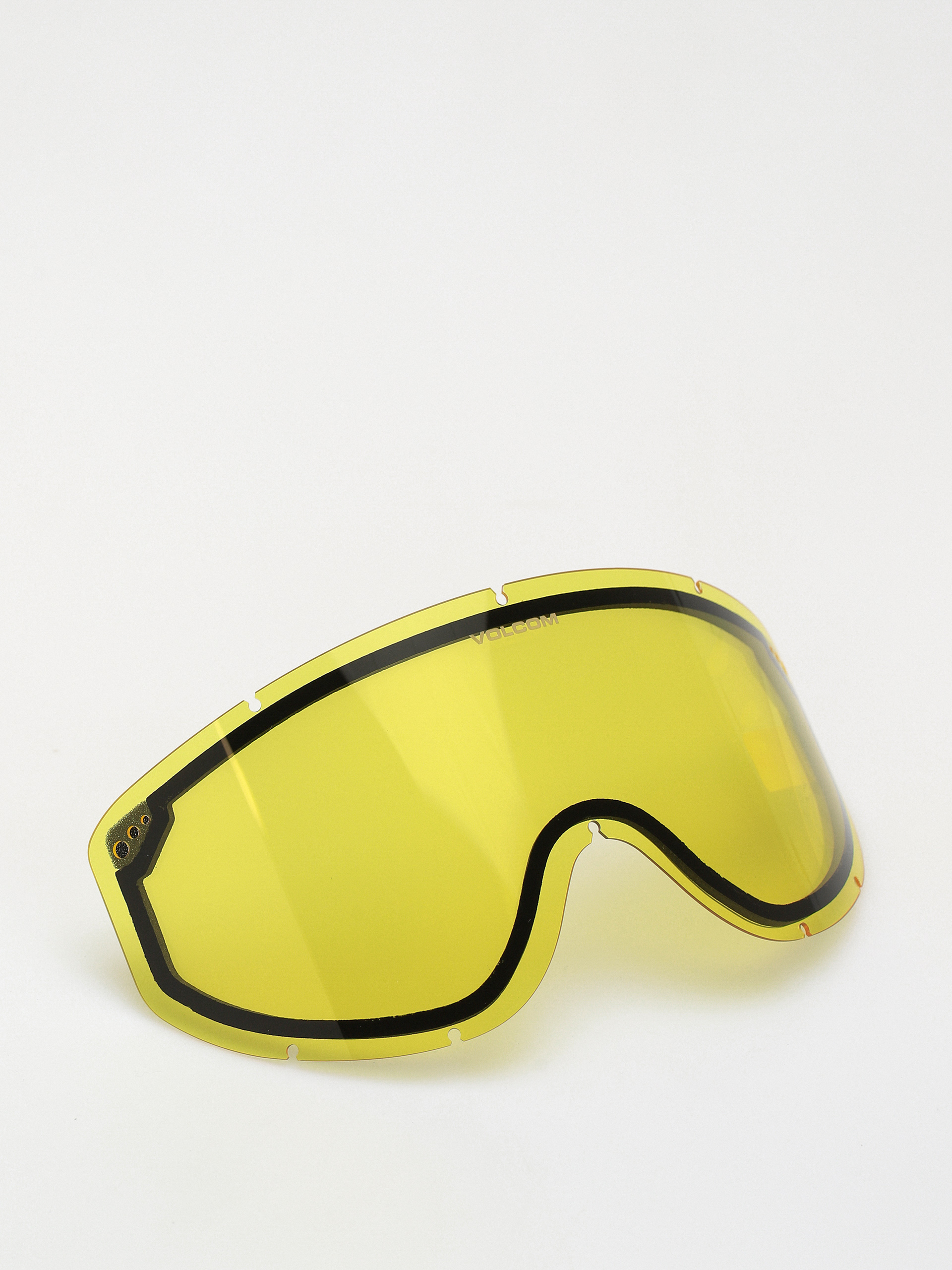 Volcom Footprints Snowboardbrille (matte black stone/red chrome+bl yellow)