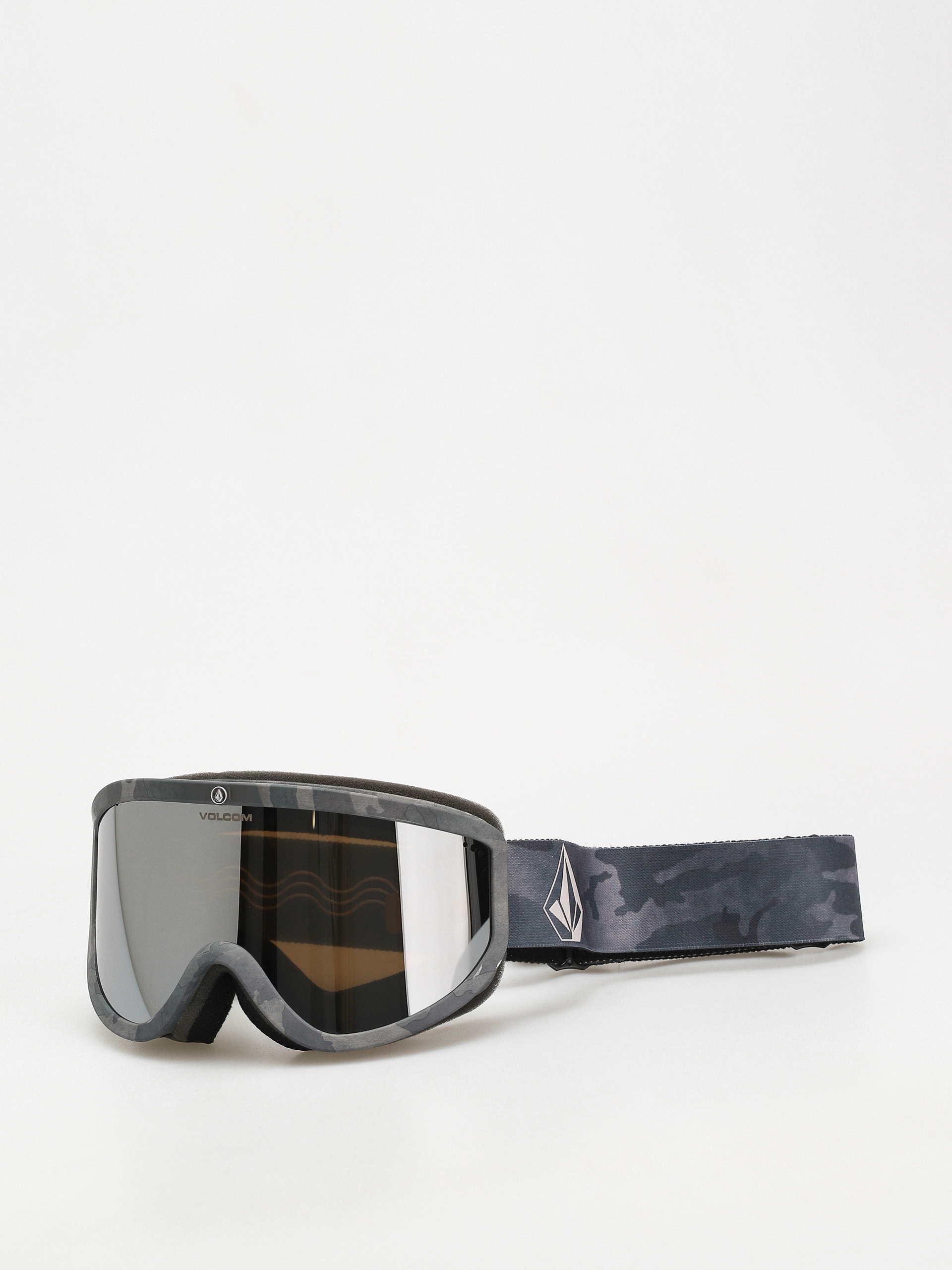 Volcom Footprints Snowboardbrille (cloudwash camo/silver chrome+bl yellow)