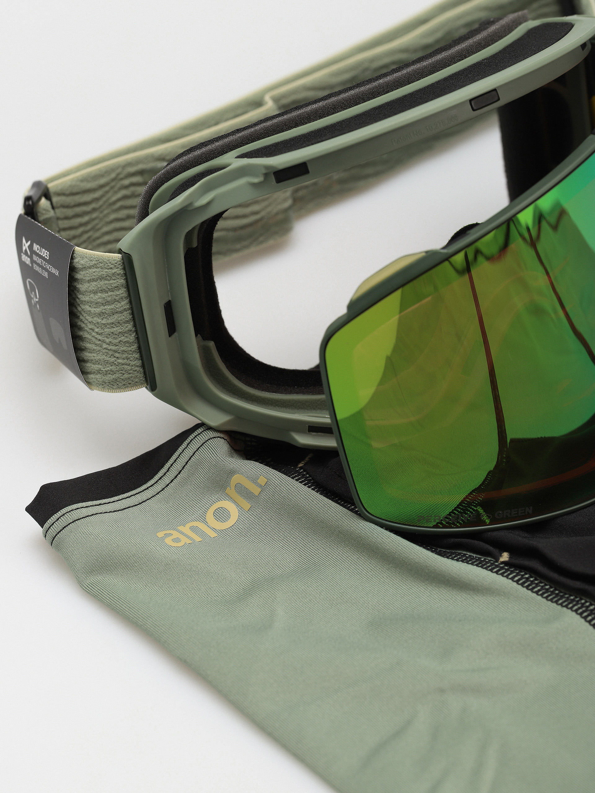 Anon M4 Cylindrical MFI Snowboardbrille (hedge/perceive variable green/cloudy pink)