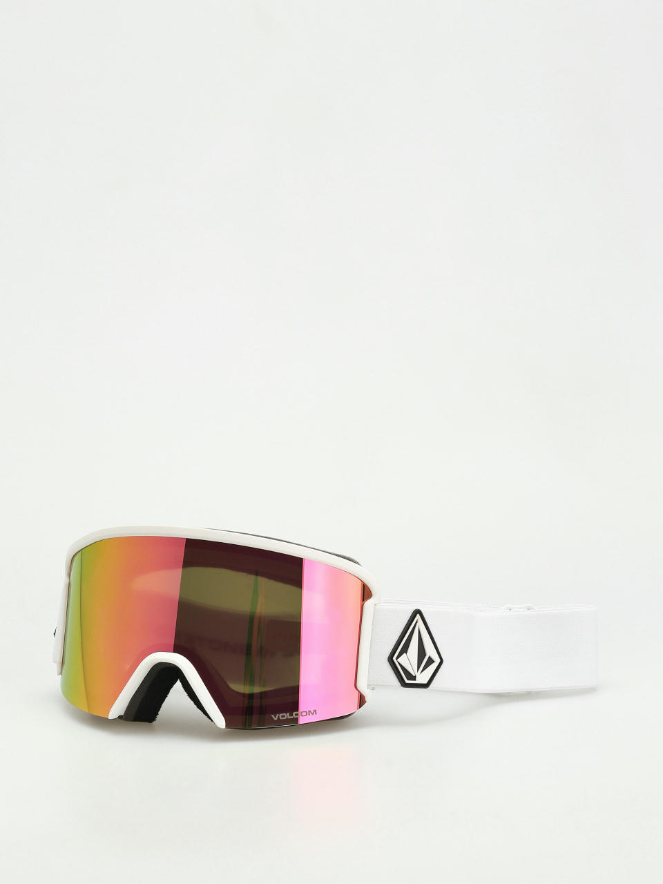 Volcom Garden Goggles (matte white/pink chrome+bl yellow)