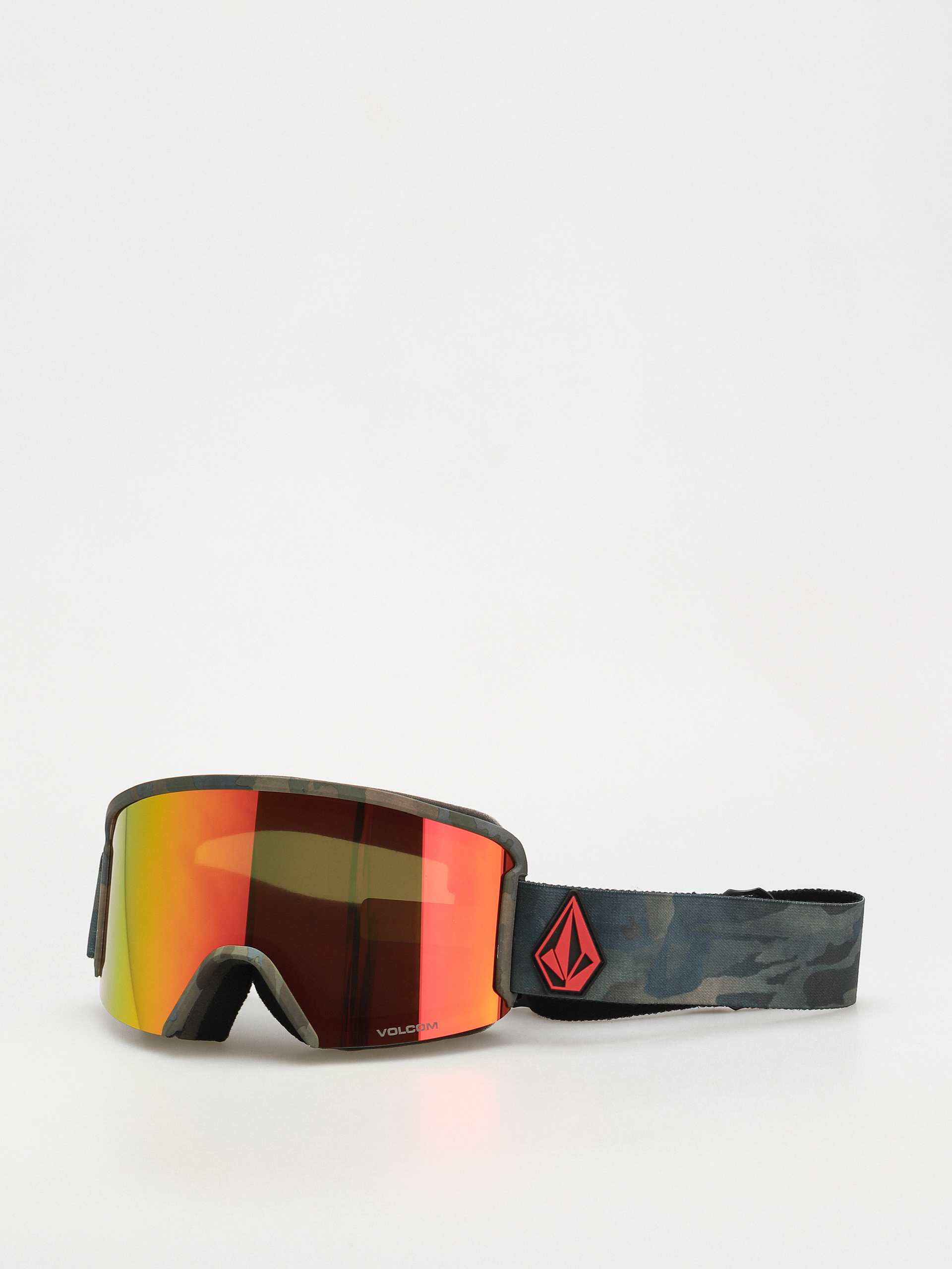 Volcom Garden Goggles (cloudwash camo/red chrome+bl yellow)