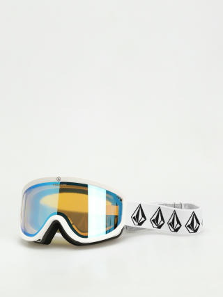 Volcom Footprints Snowboardbrille (matte white stone/ice chrome+bl dark grey)
