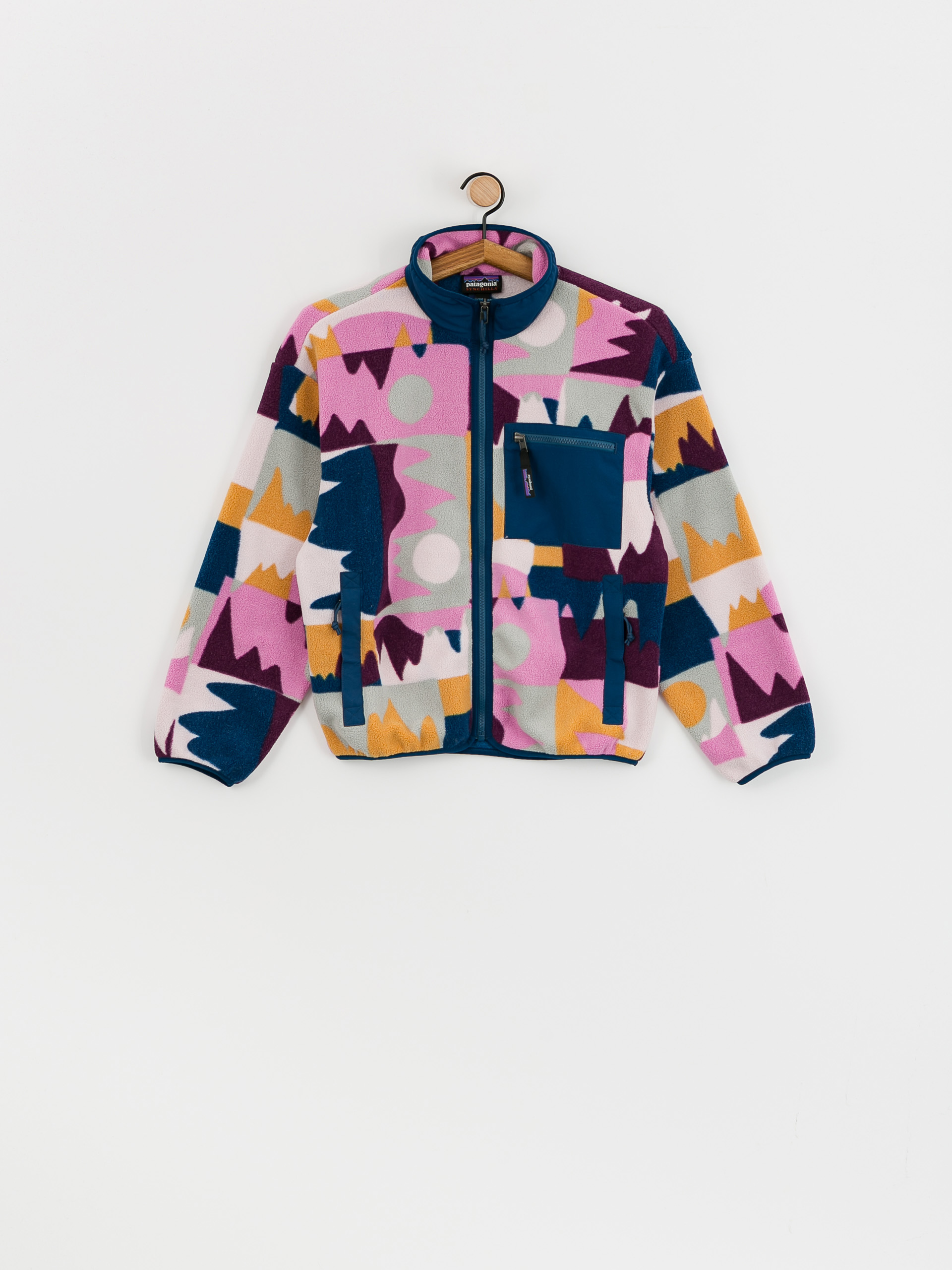 Womens Patagonia Synch Fleece (frontera/marble pink)