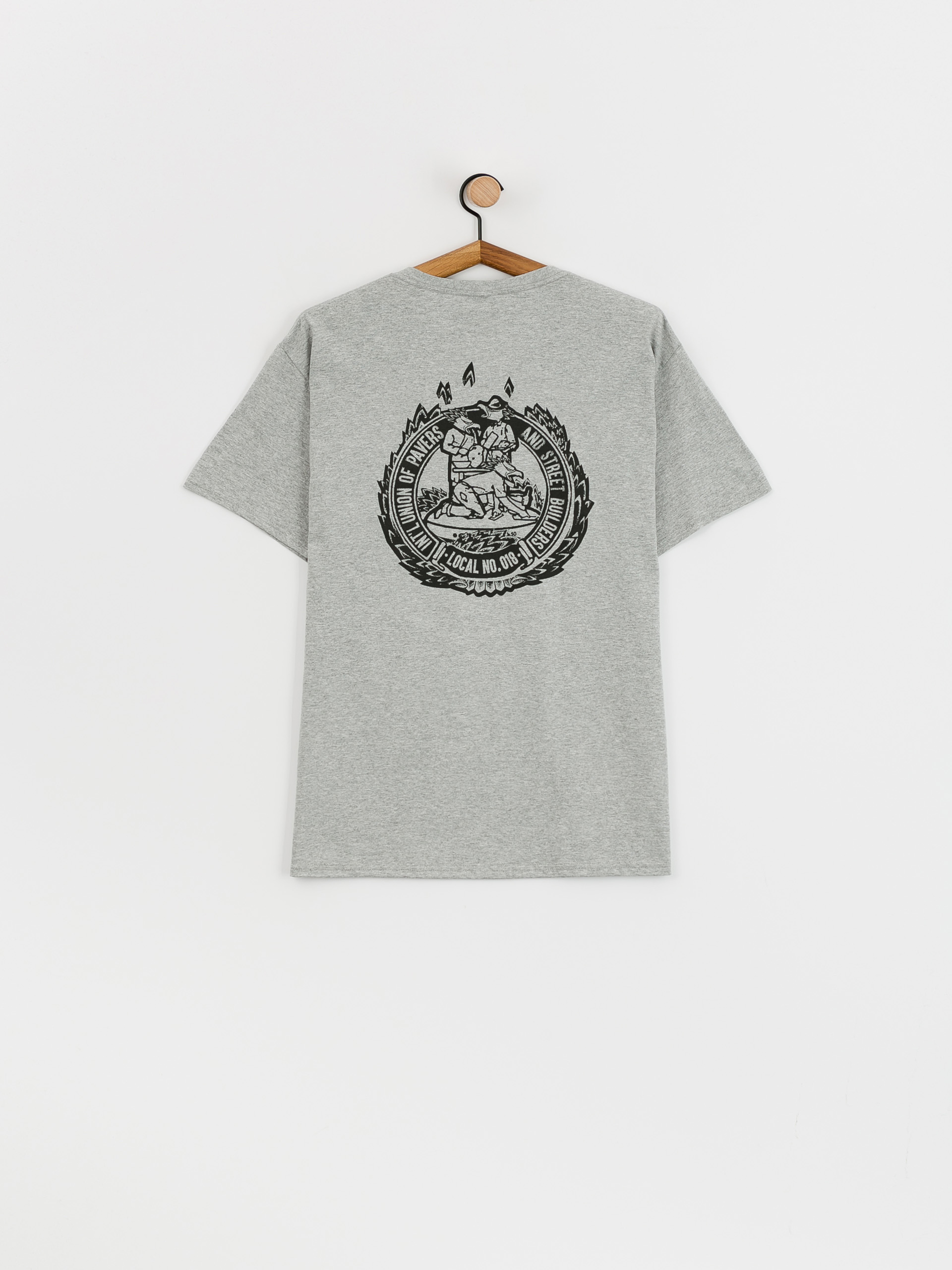 Antihero Pkt Union 18 Eag T-Shirt (heather grey)