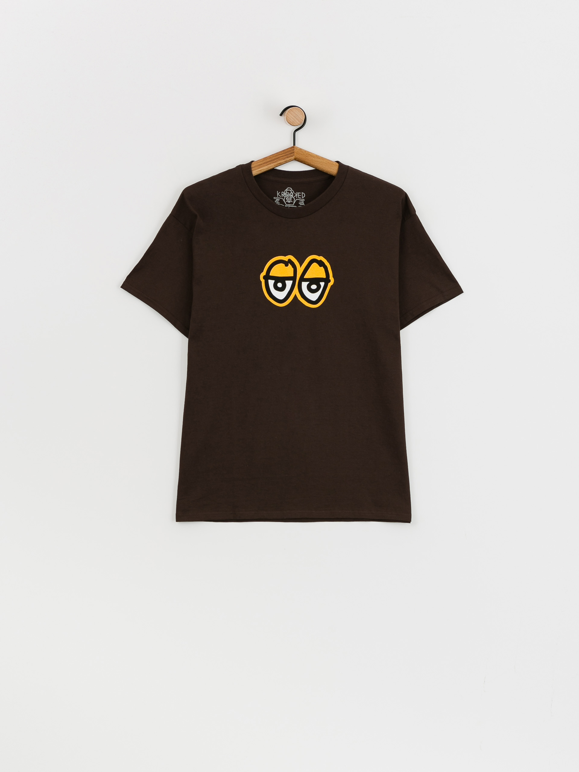 Krooked Eyes Lg Dk T-shirt (chocolate/gold)