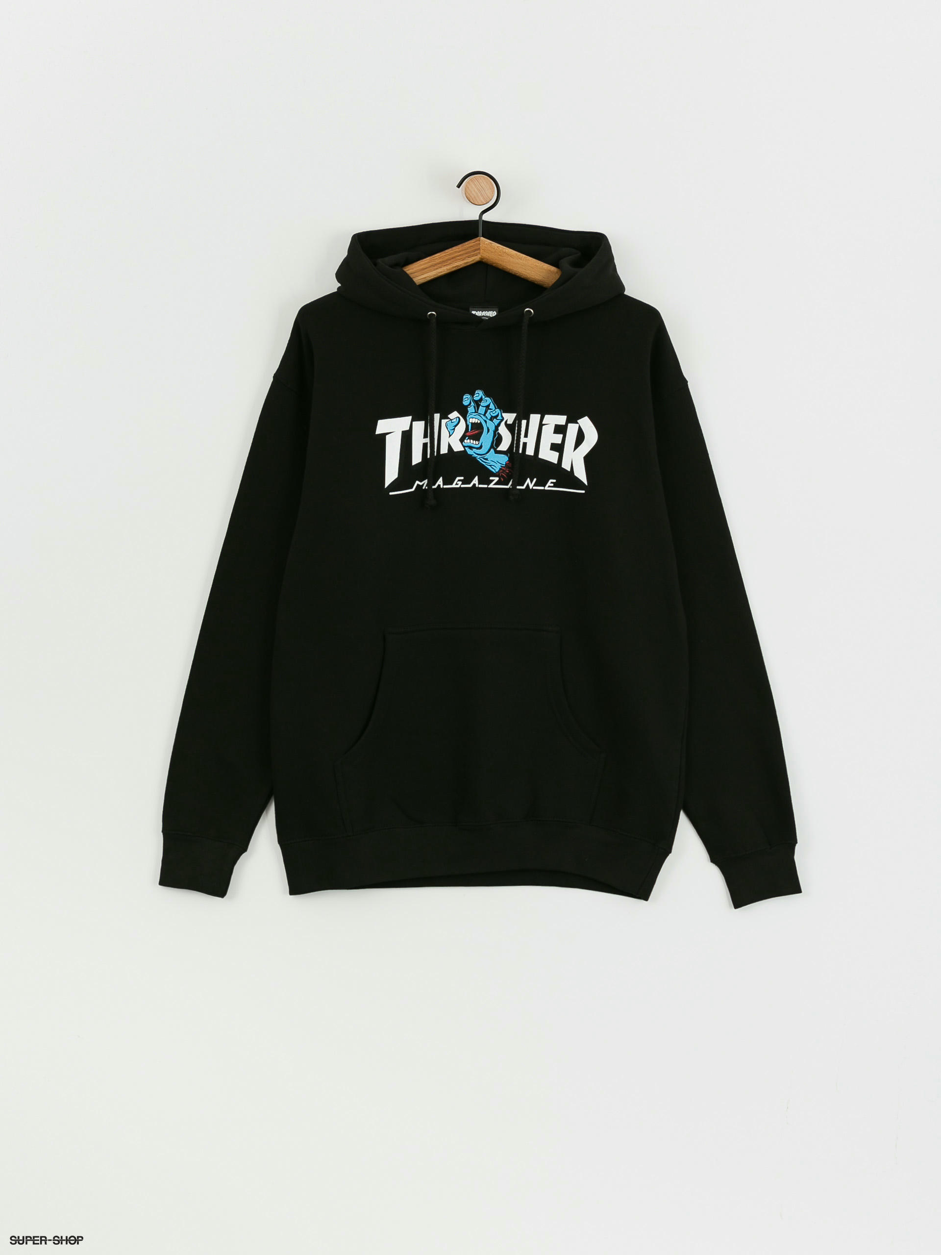 Thrasher black discount and white hoodie