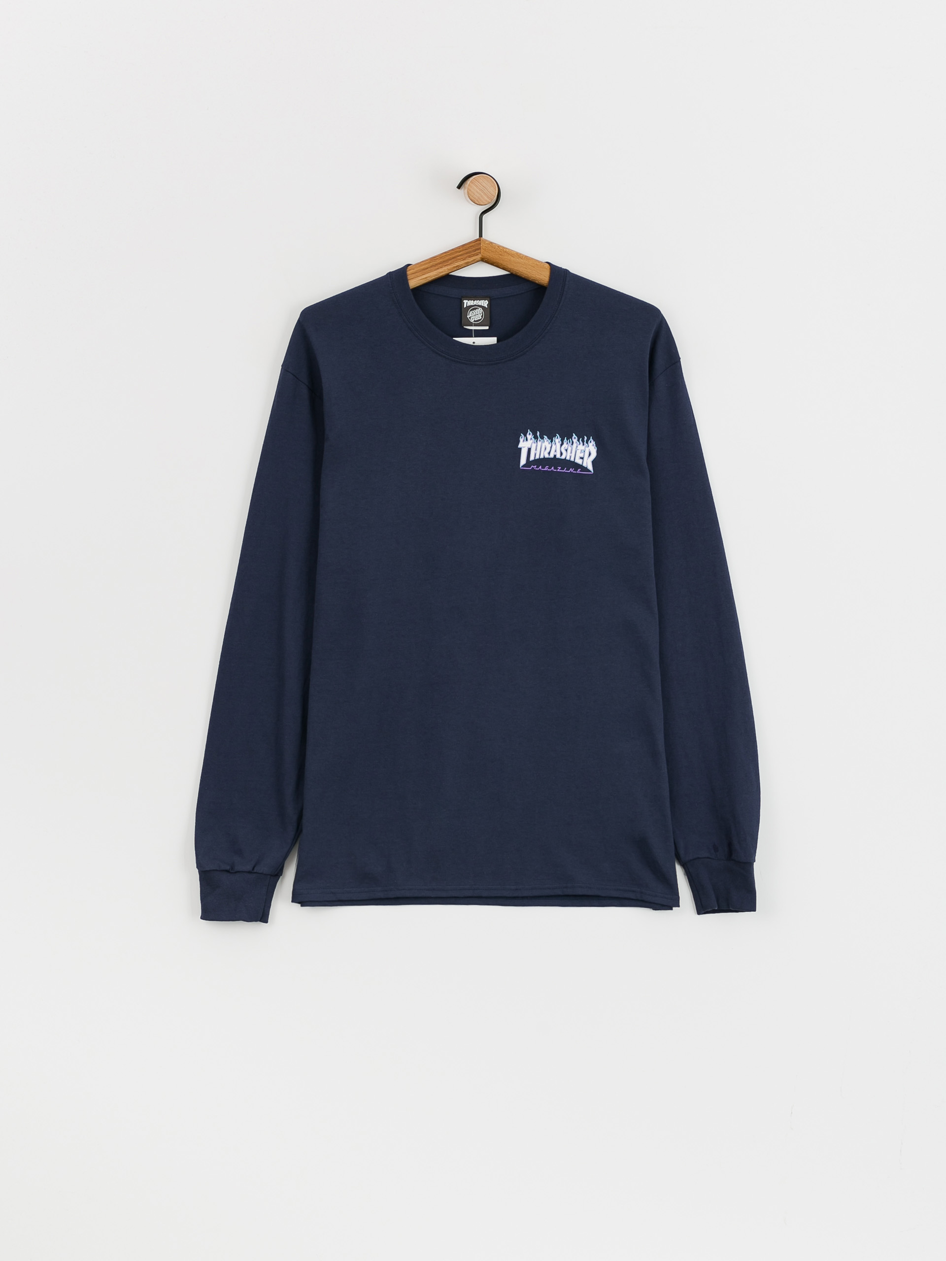 Santa Cruz X Thrasher Flame Dot Longsleeve - navy blue (navy)