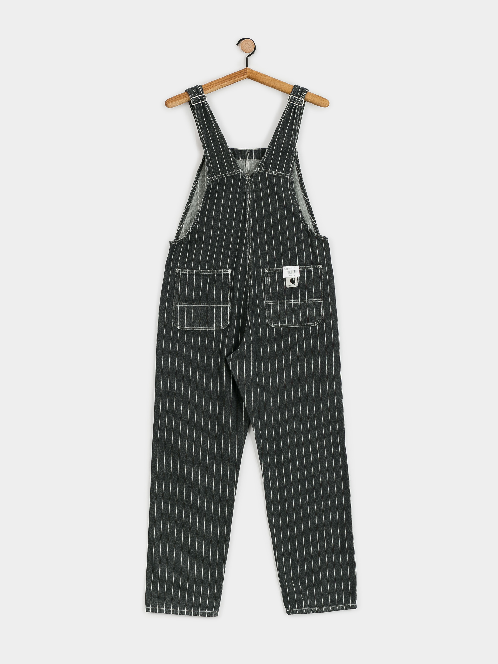 Carhartt WIP Orlean Bib Pants Wmn - black (orlean stripe/black/white)