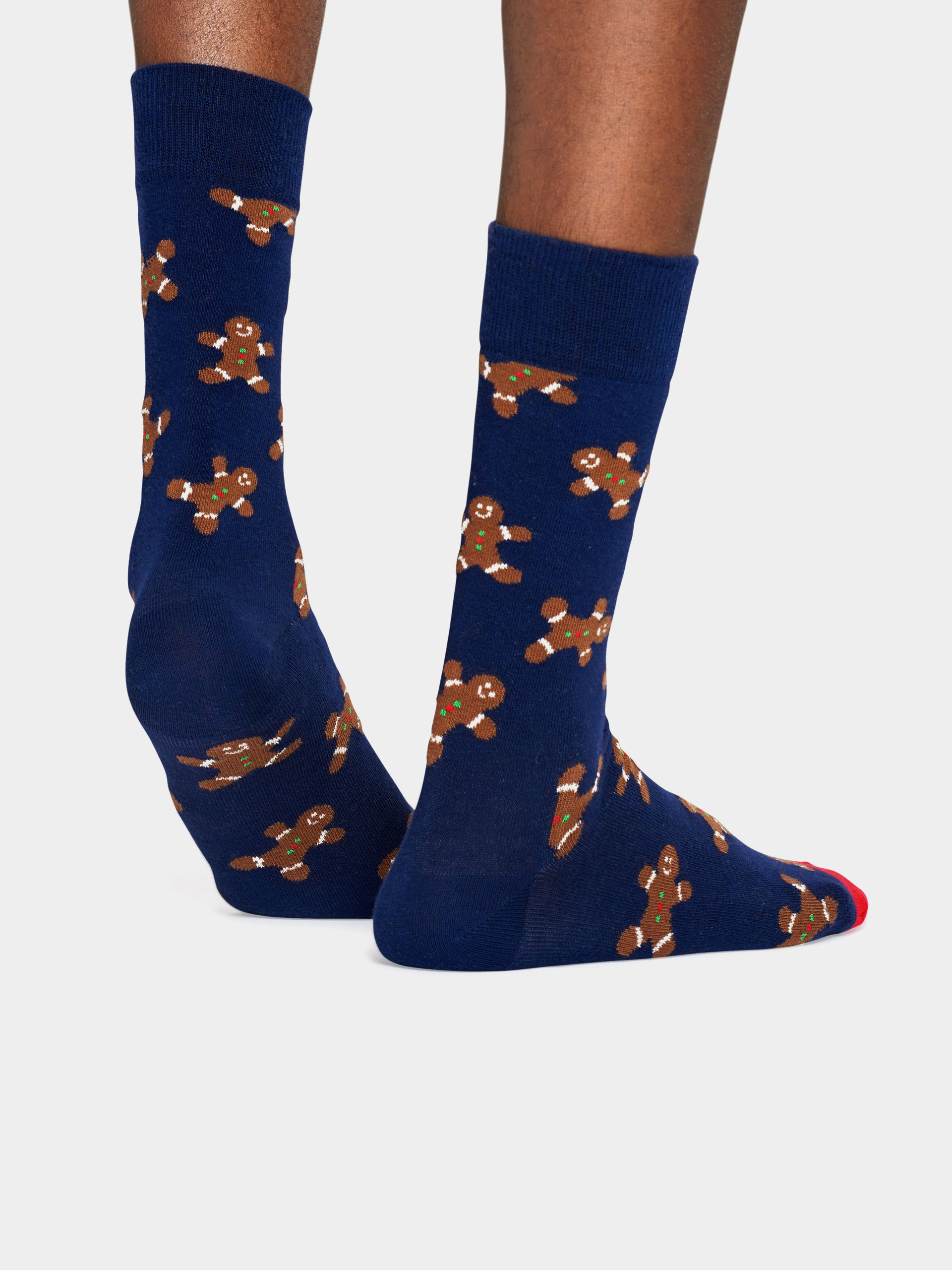 Happy Socks Holiday Singles Gingerbread Socks (navy)
