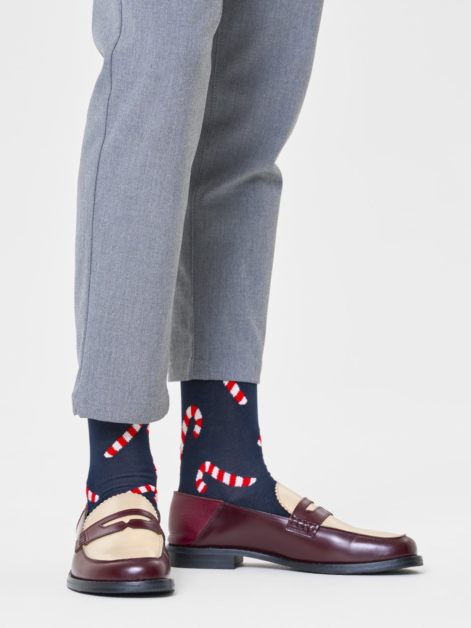 Happy Socks Candy Cane Socks (navy)