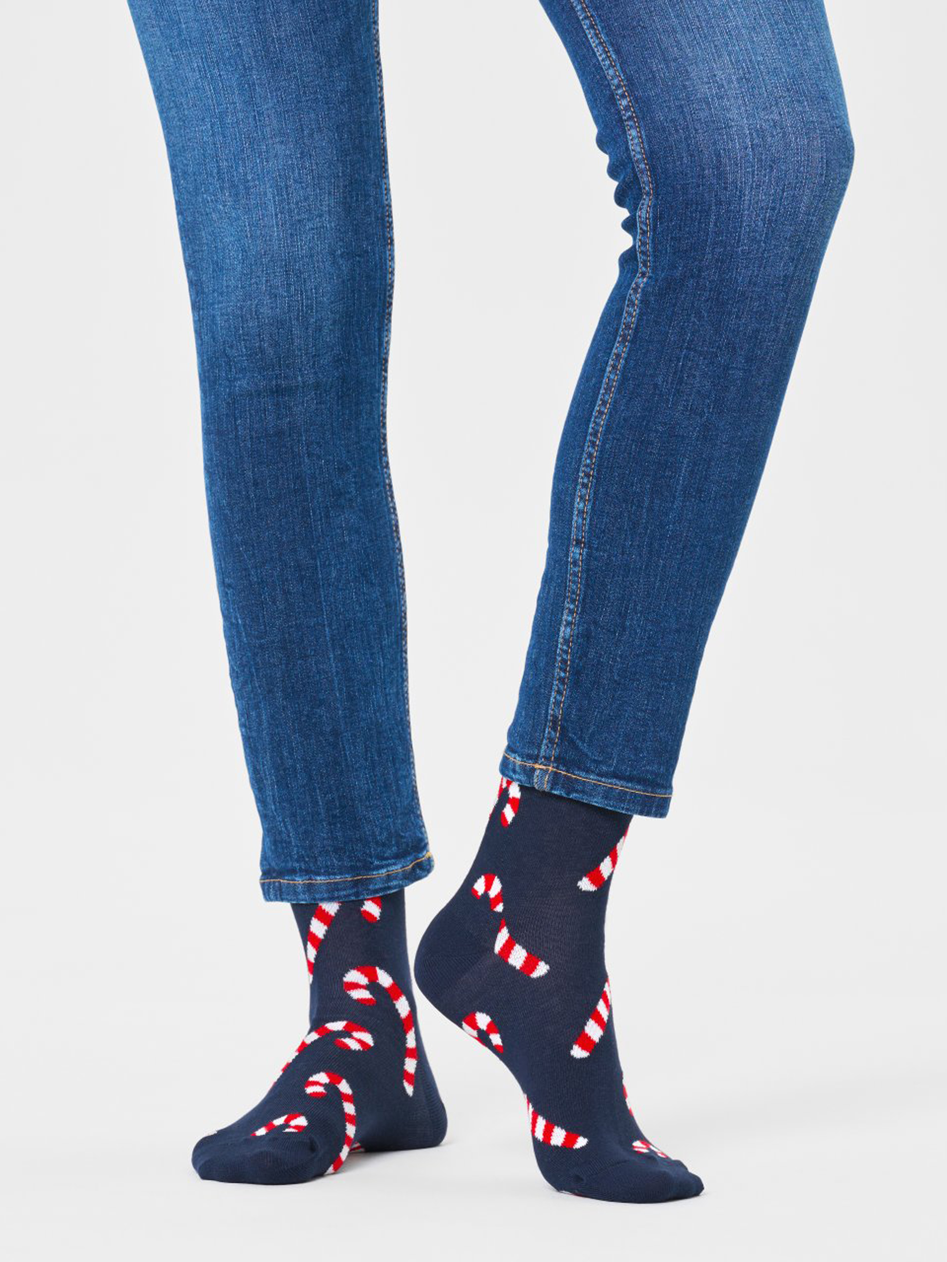 Happy Socks Candy Cane Socks (navy)
