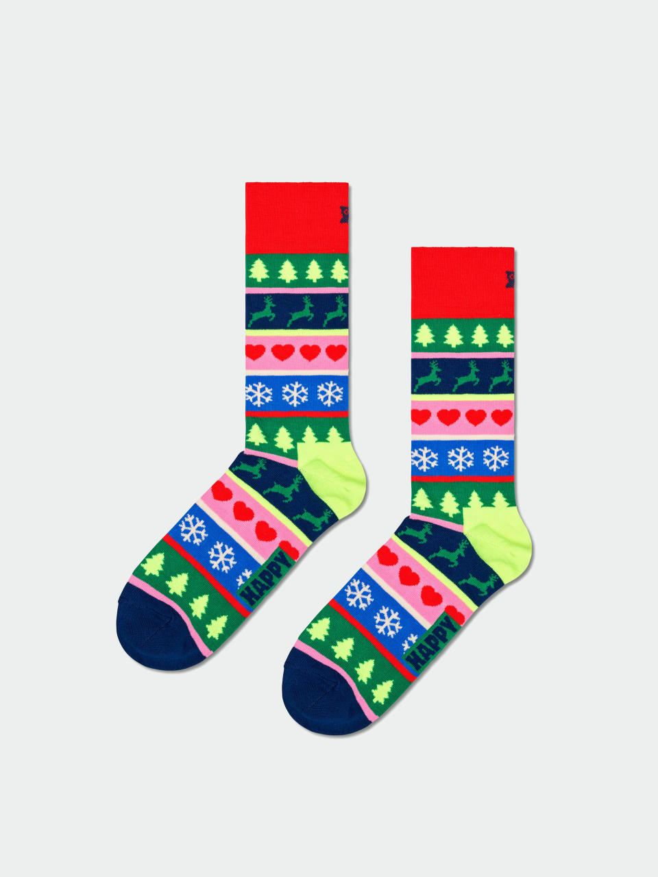 Happy Socks Christmas Stripe Socken (red)