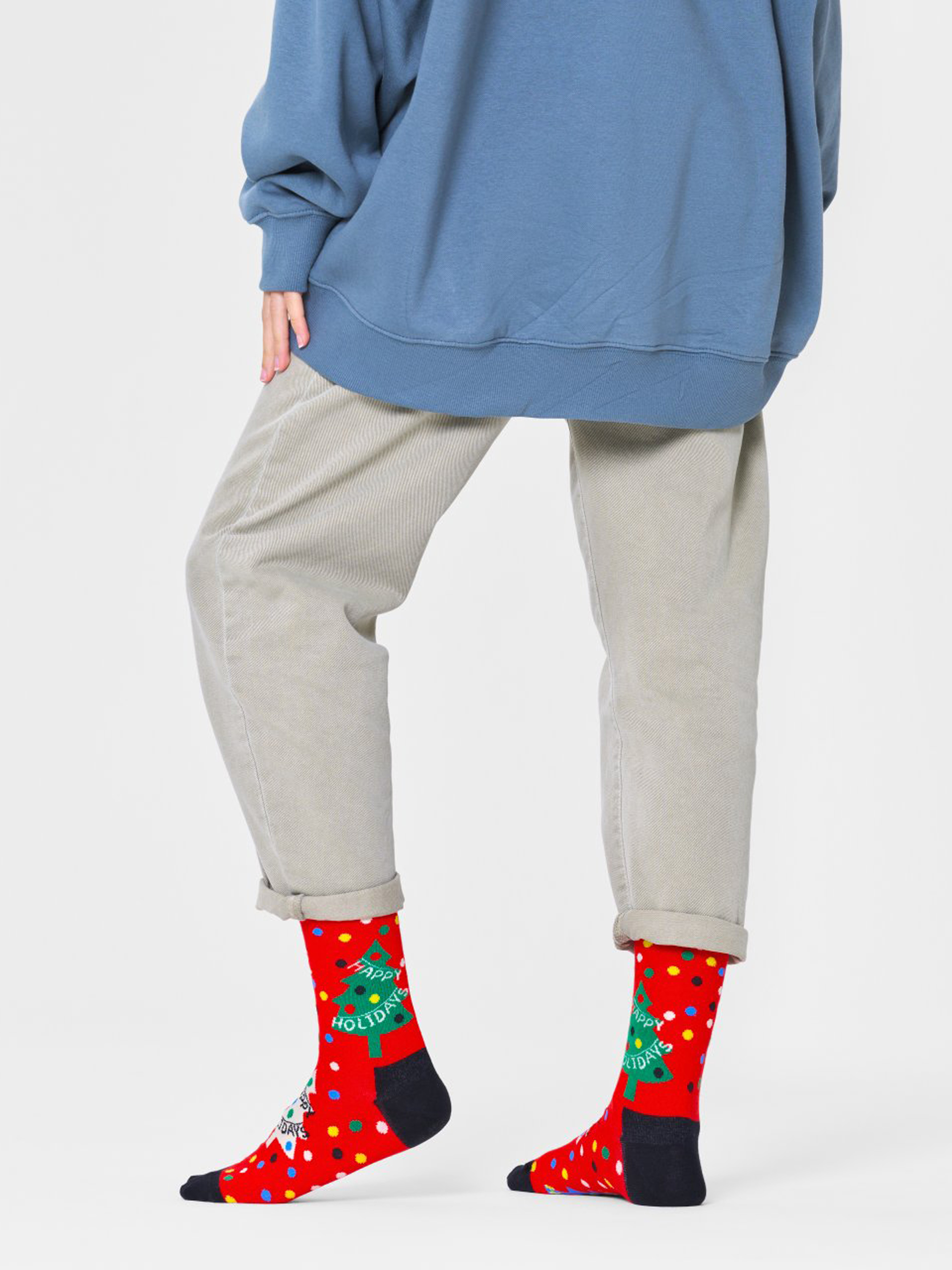 Happy Socks Happy Holidays Socks (red)