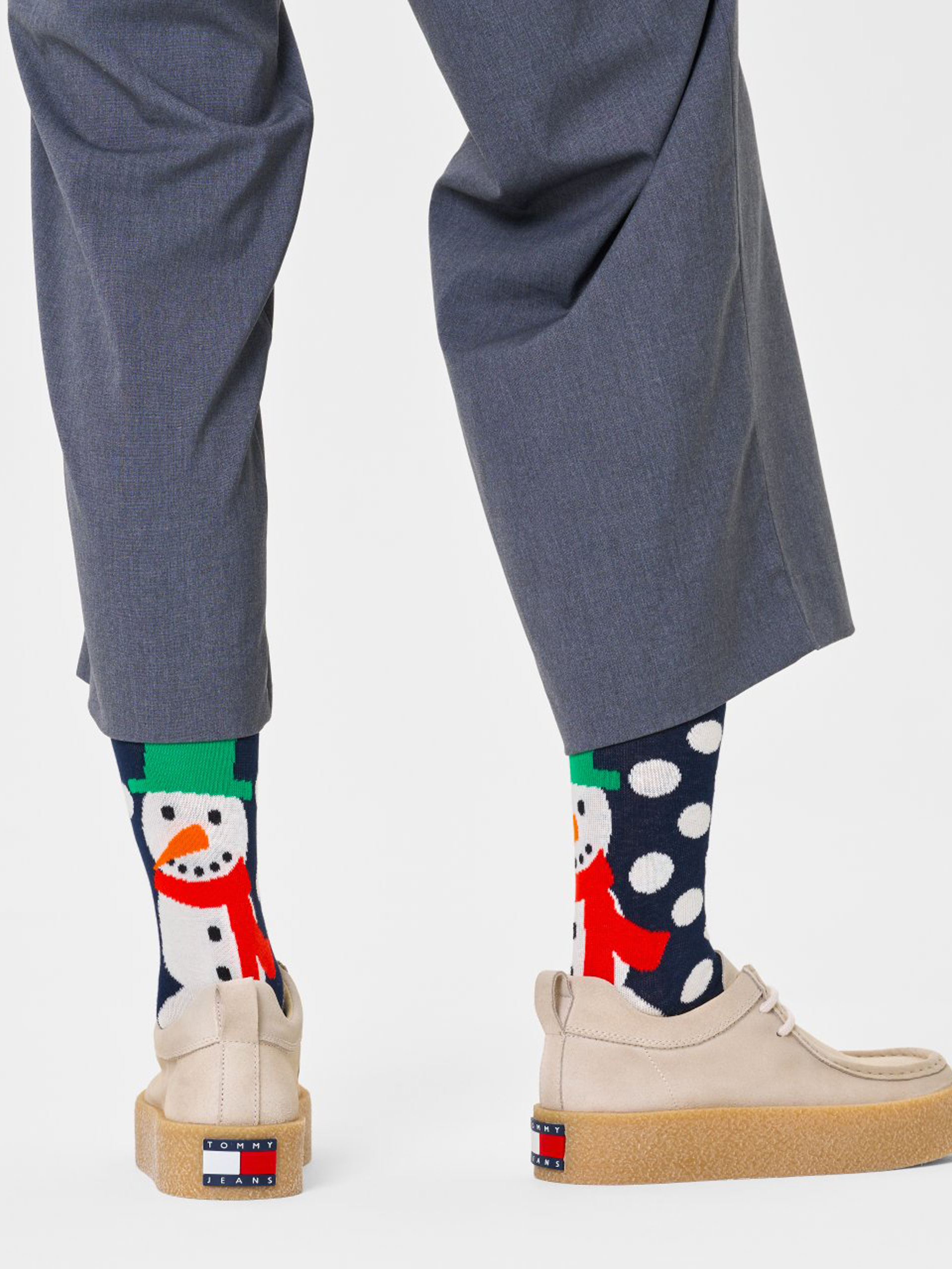 Happy Socks Jumbo Snowman Socks navy blue (navy)
