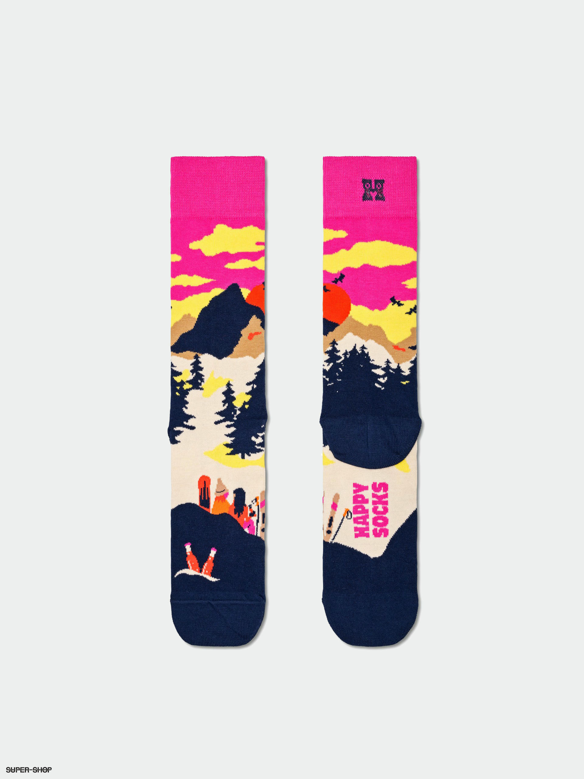 Happy Socks After Ski Socks (dark pink)