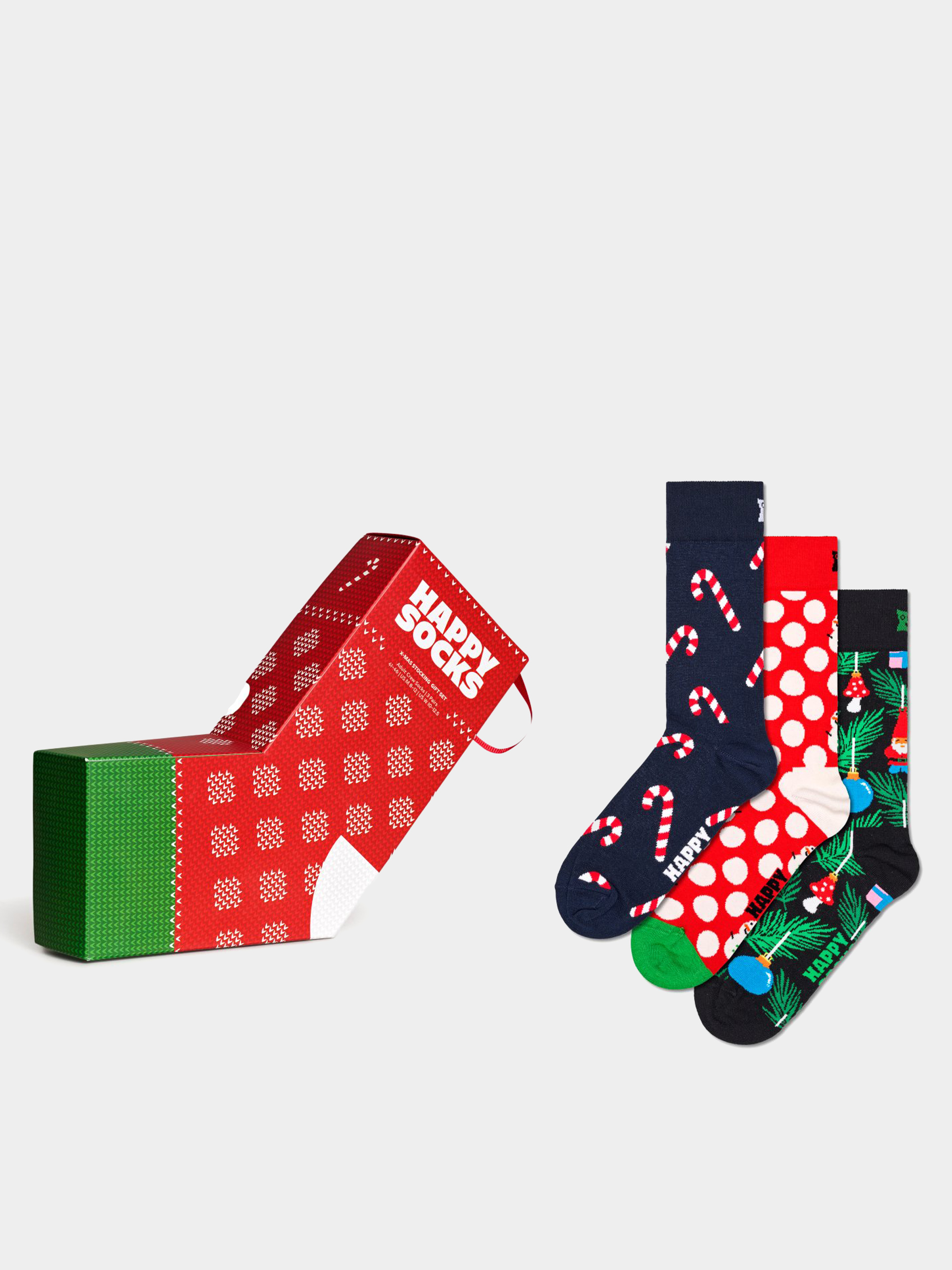 Happy Socks 3 Pack X Mas Stockings Gift Set Socks (navy)