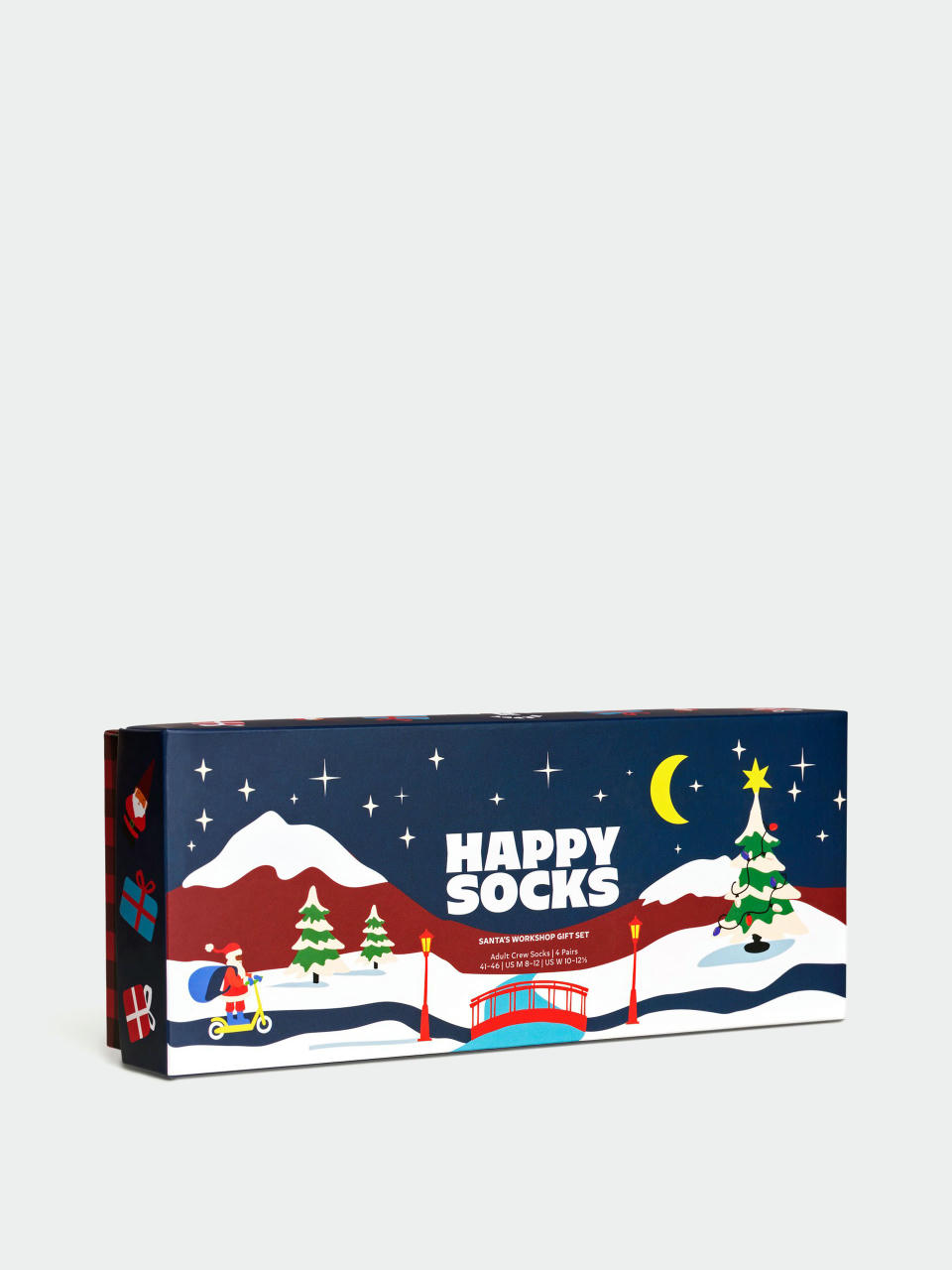 Happy Socks 4 Pack Santa's Workshops Gift Set Socks (green)