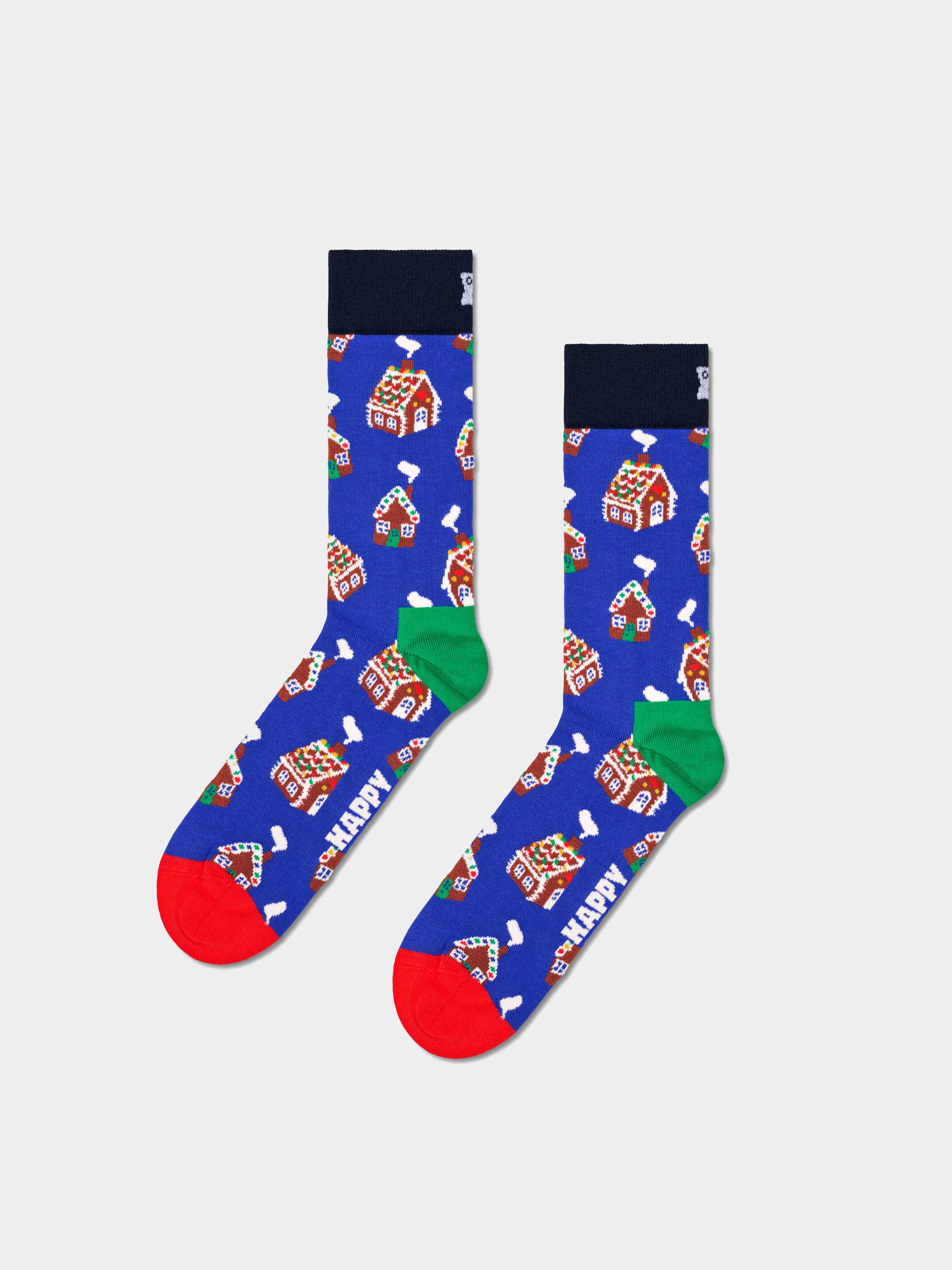 Happy Socks 4 Pack Gingerbreads Gift Set Socks (navy)