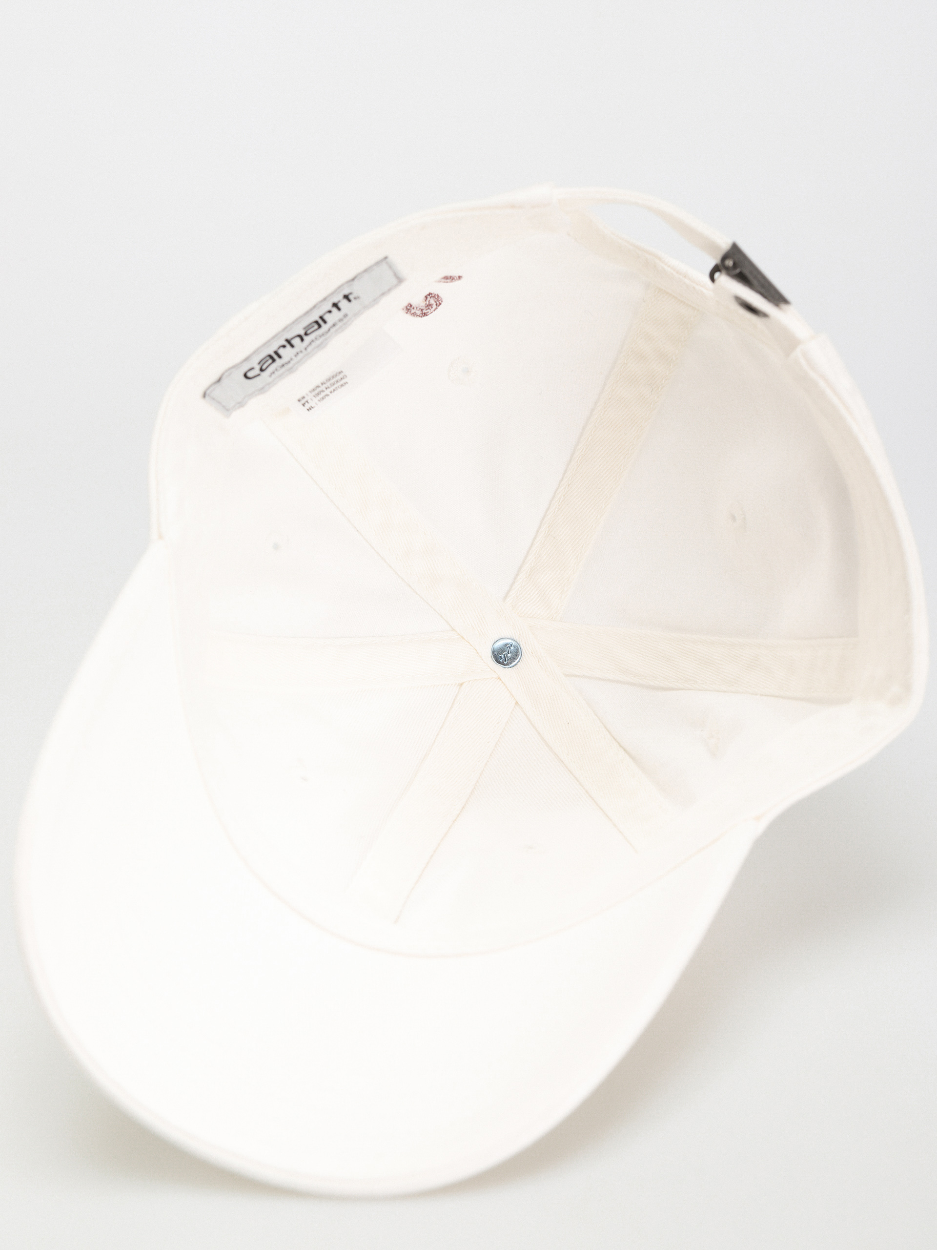 Carhartt WIP Safety Pin Cap WeiB Violett white bordeaux