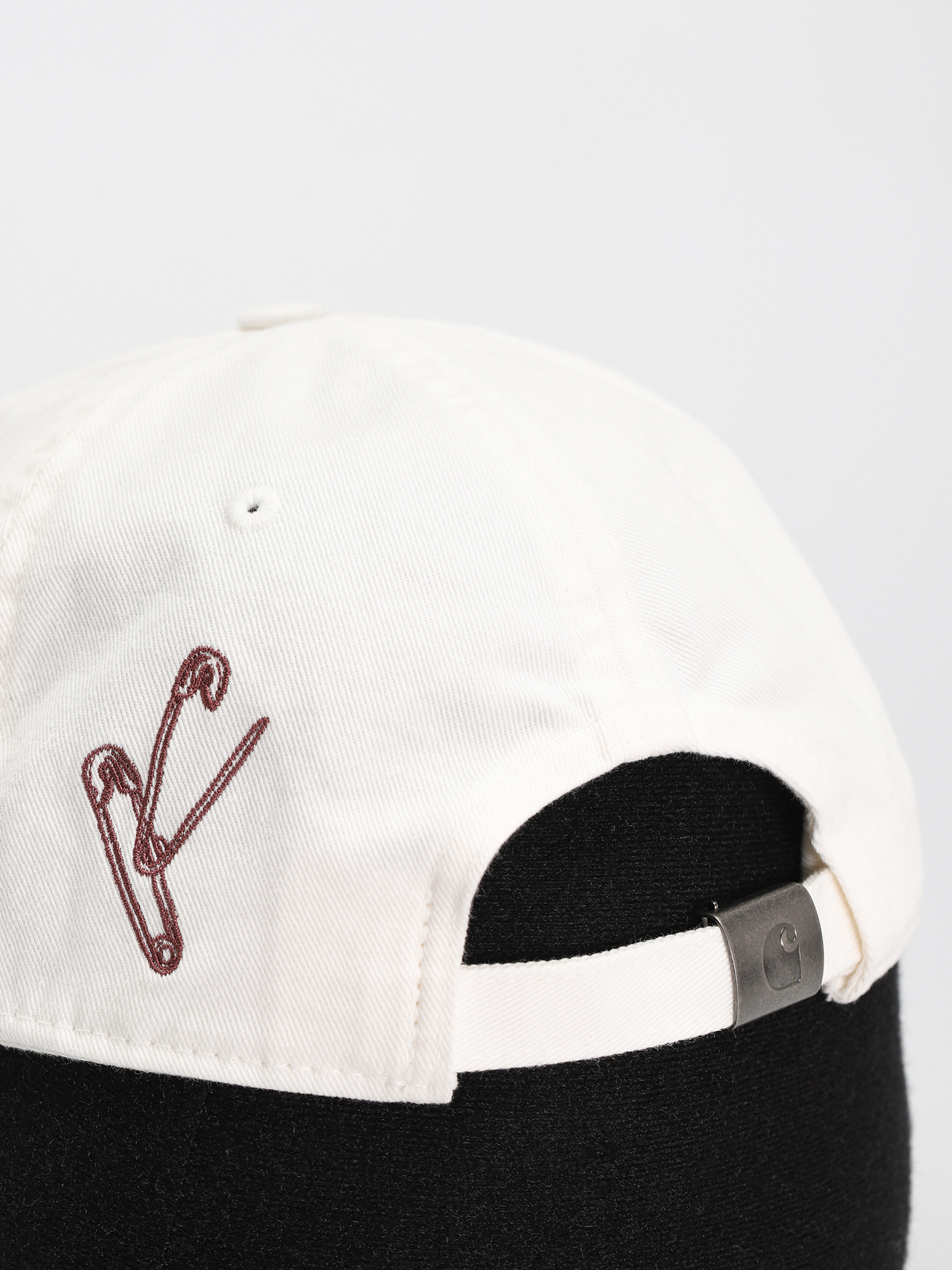帽子 carhartt wip SAFETY PIN CAP Carhartt WIP Safety Pin Cap - white, violet (white/bordeaux)
