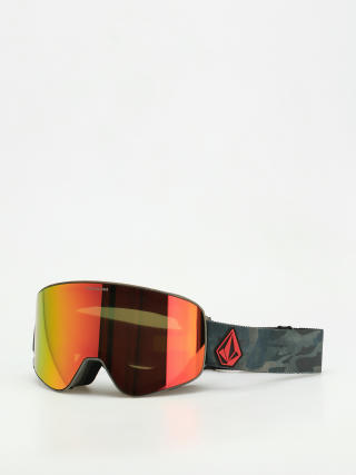 Volcom Odyssey Snowboardbrille (cloudwash camo/red chrome+bl yellow)