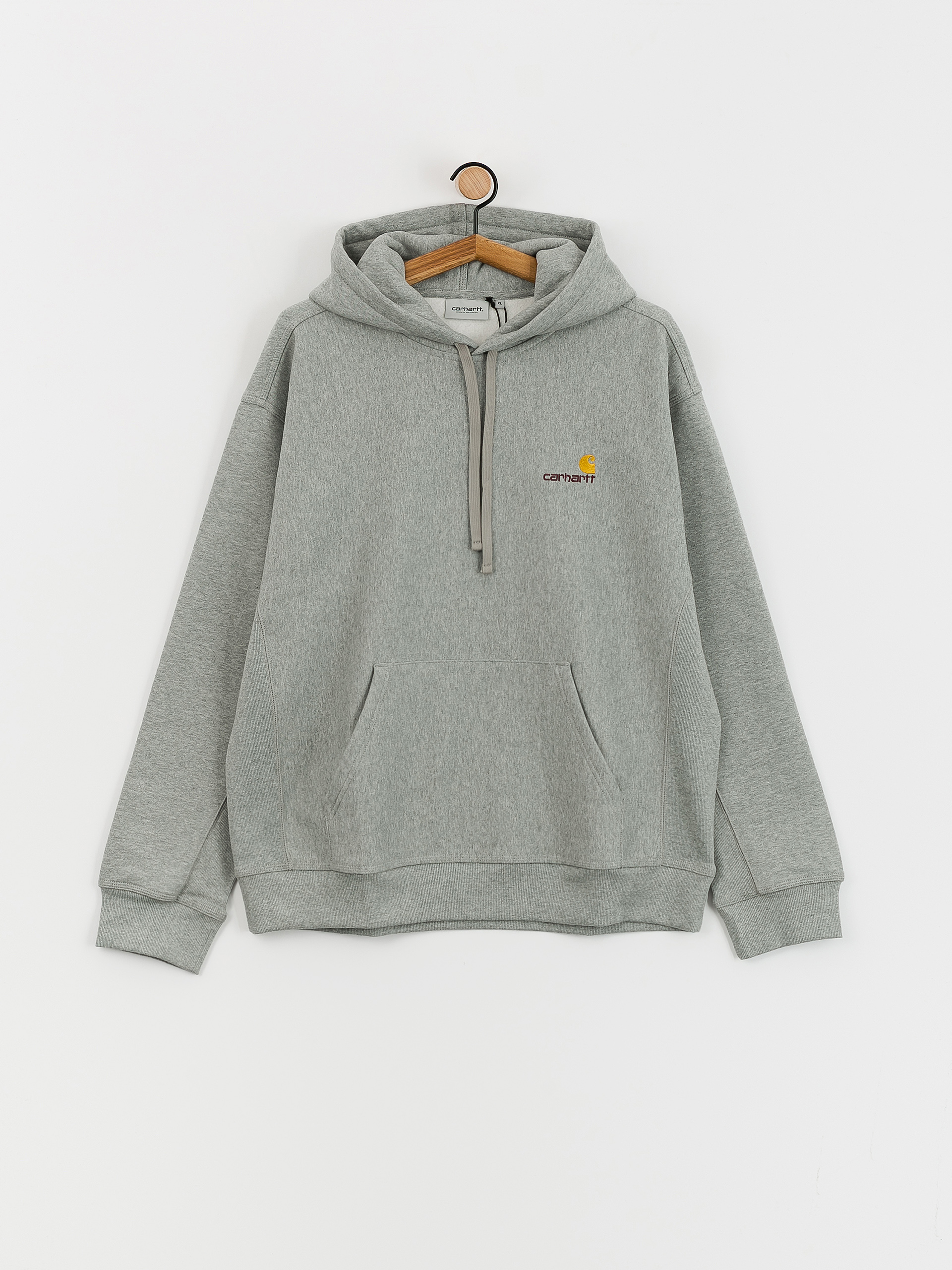 Carhartt WIP American Script HD Hoodie (grey heather)