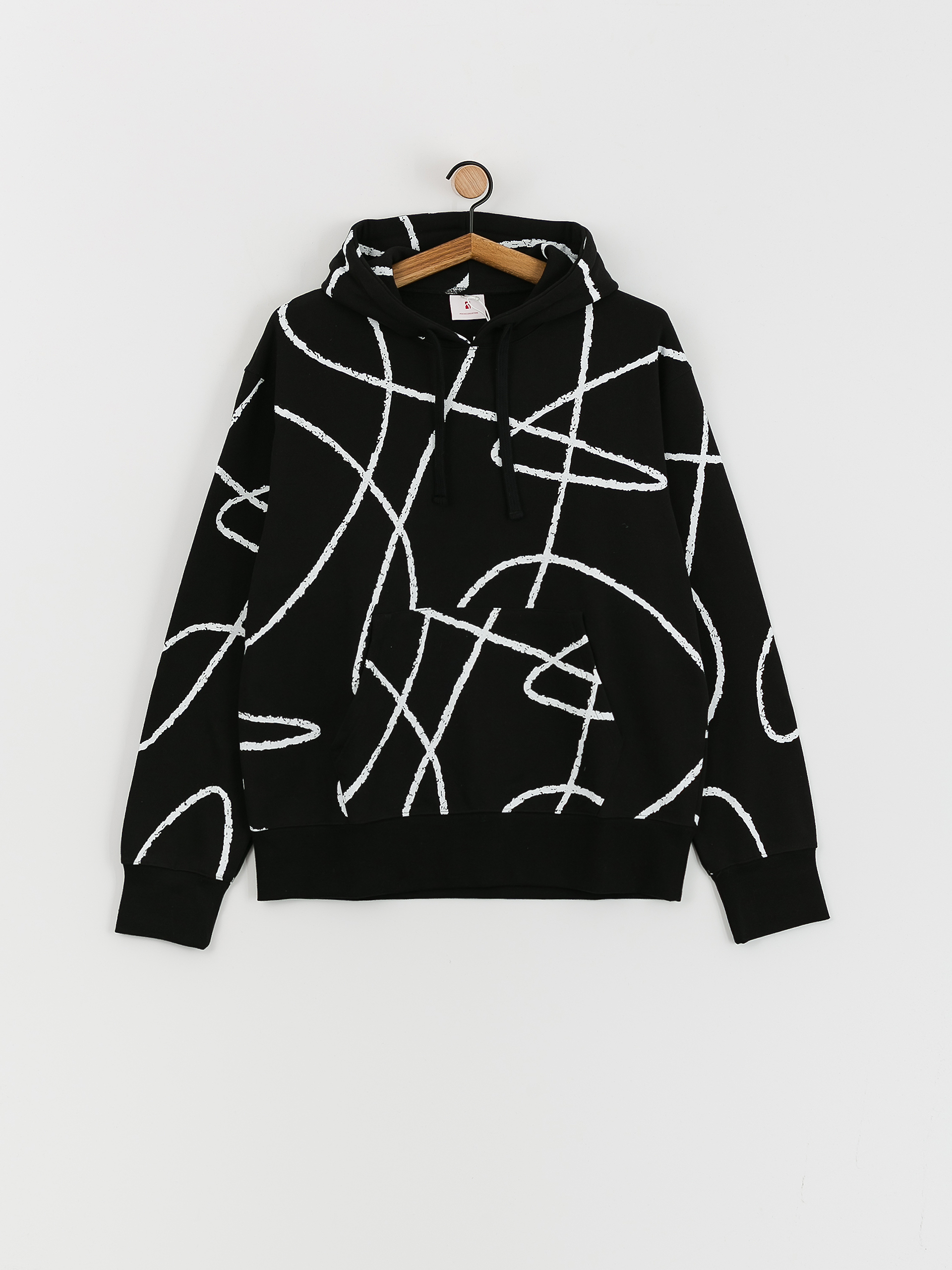 Poetic Collective Doodle Pattern HD Hoodie (black)