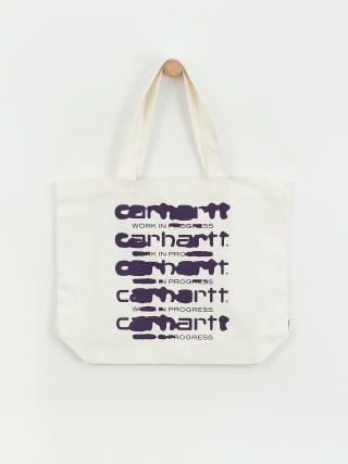 Carhartt WIP Canvas Graphic Tote Bag (ink bleed print/wax/tyrian)