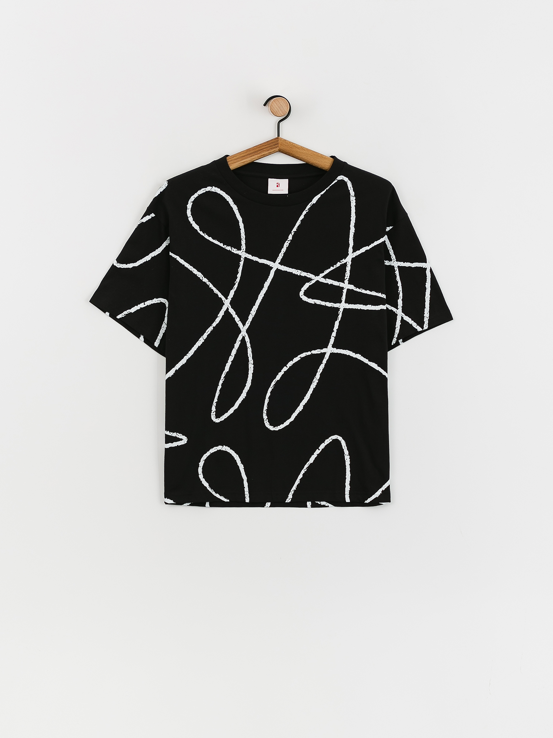 Poetic Collective Doodle Pattern T-shirt (black)