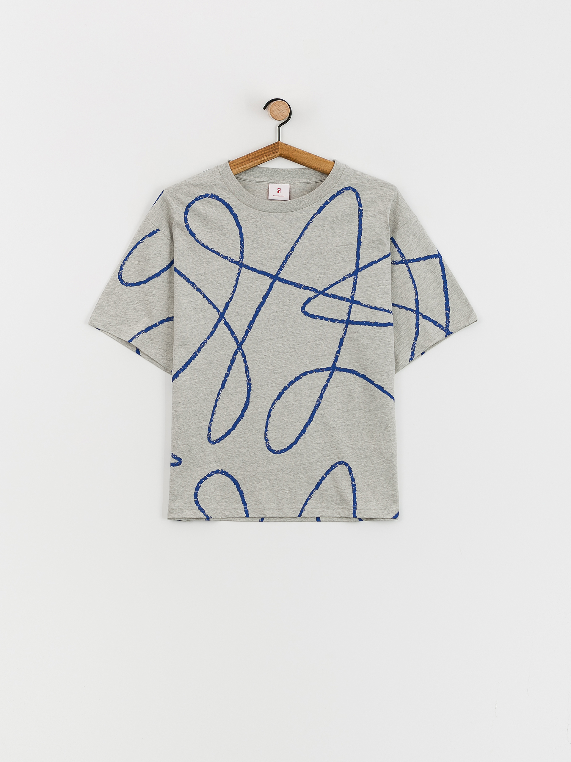 Poetic Collective Doodle Pattern T-Shirt (heather grey)