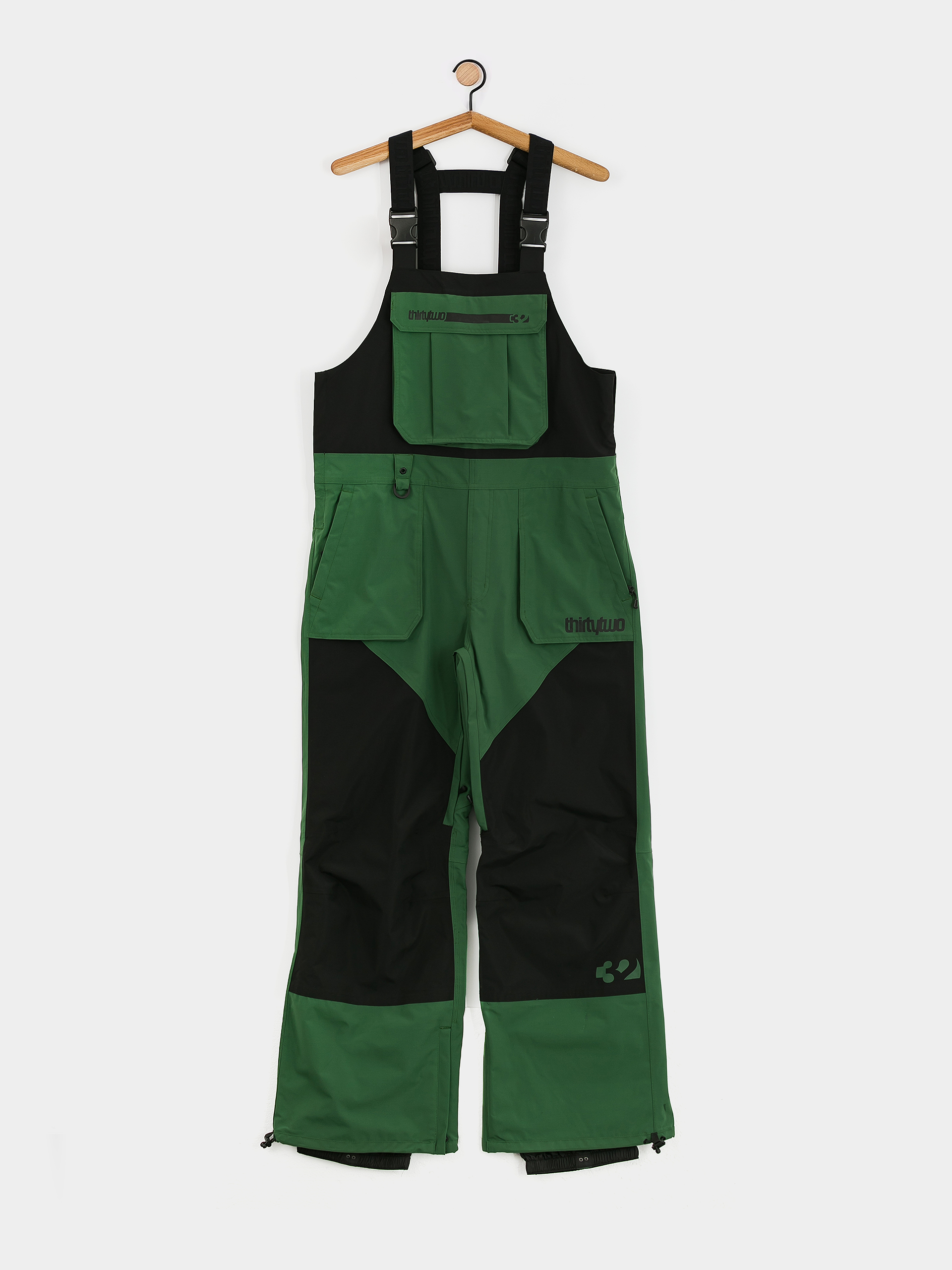 ThirtyTwo Basement Bib Snowboard pants - green (green)