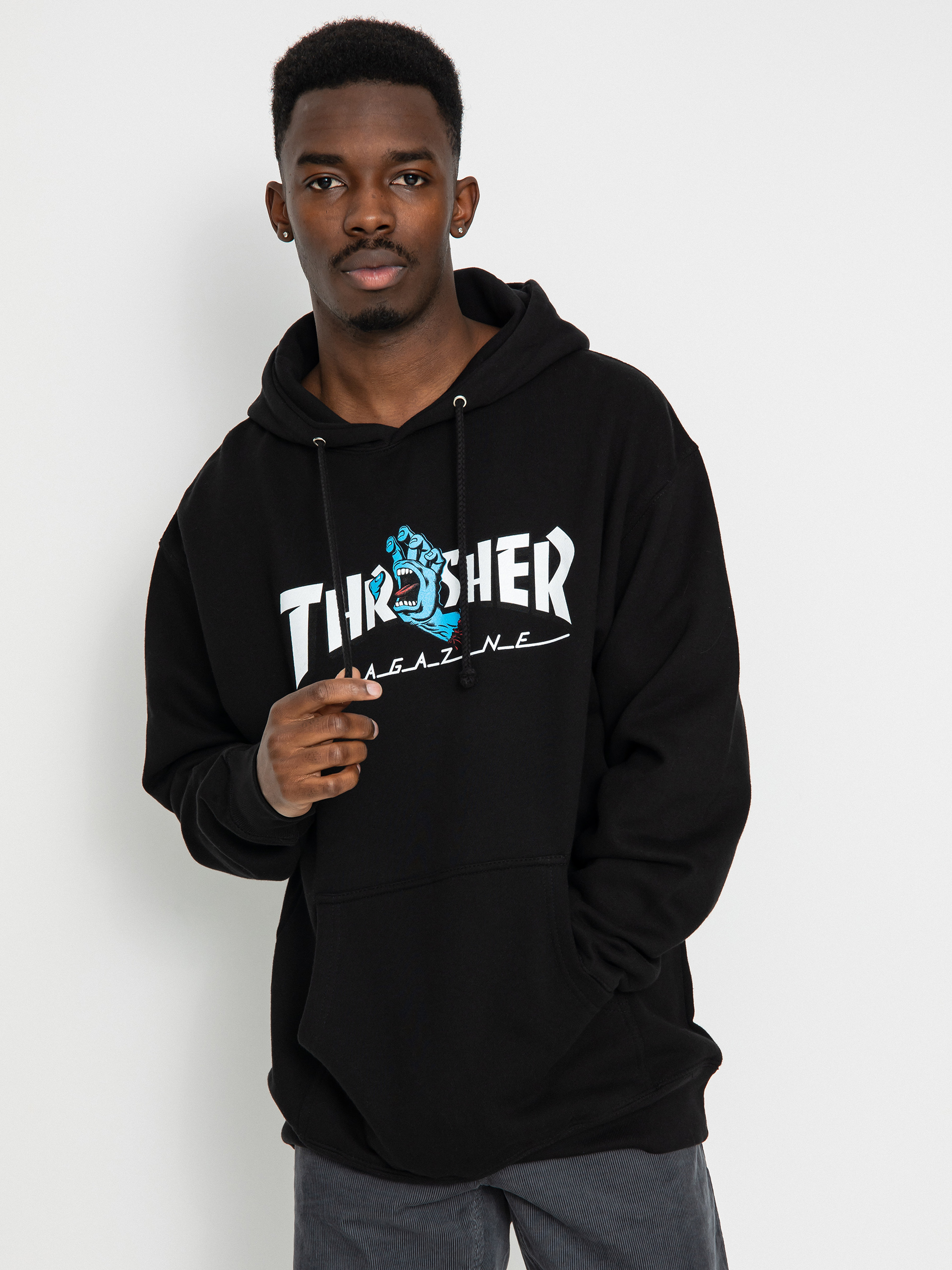 Santa Cruz X Thrasher Screaming Logo HD Hoodie (black)