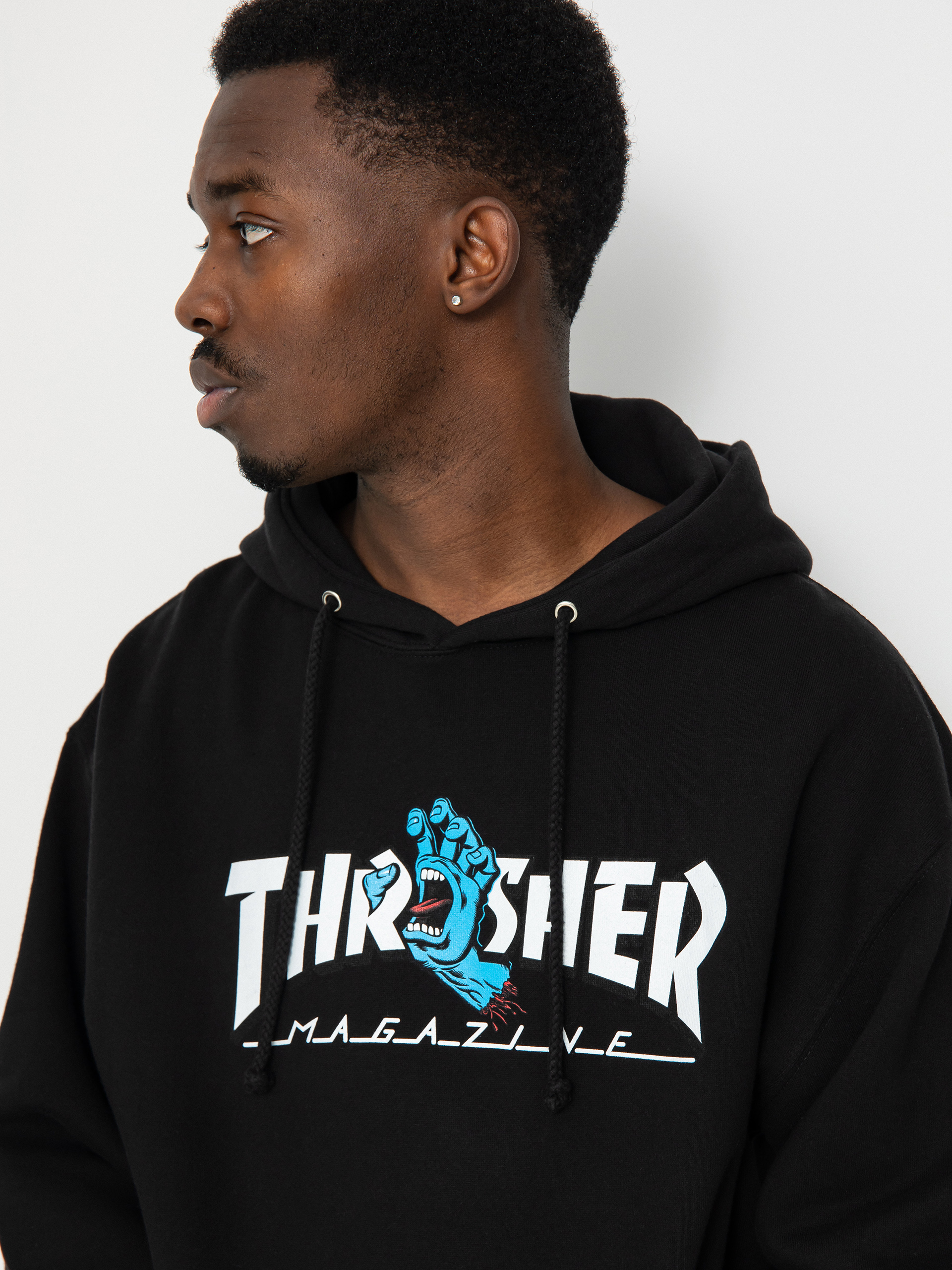 Santa Cruz X Thrasher Screaming Logo HD Hoodie (black)