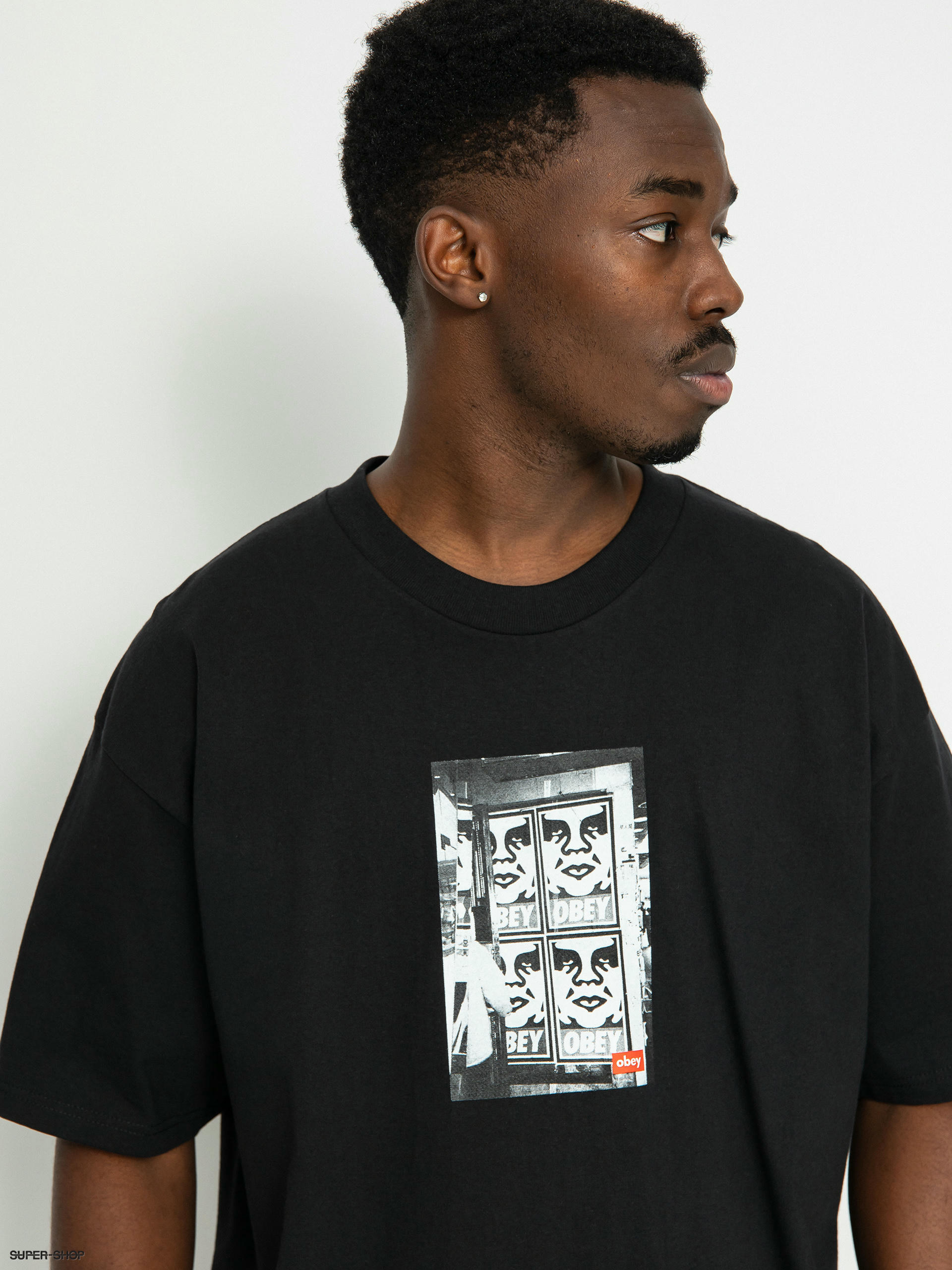 Obey t shirt discount black