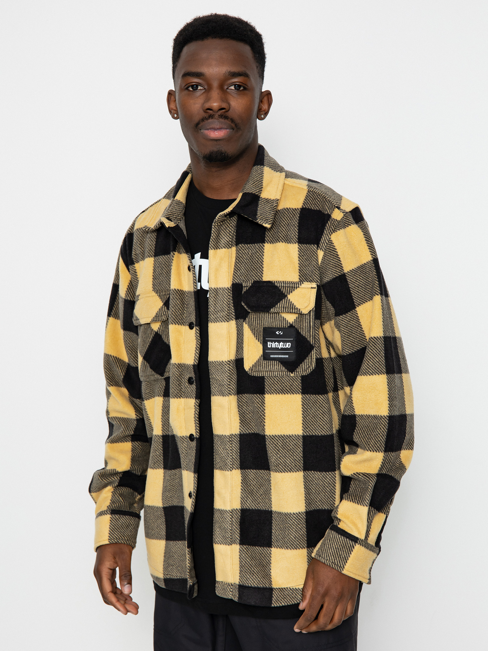 Polar Skate Big Boy Flannel Shirt (brown)