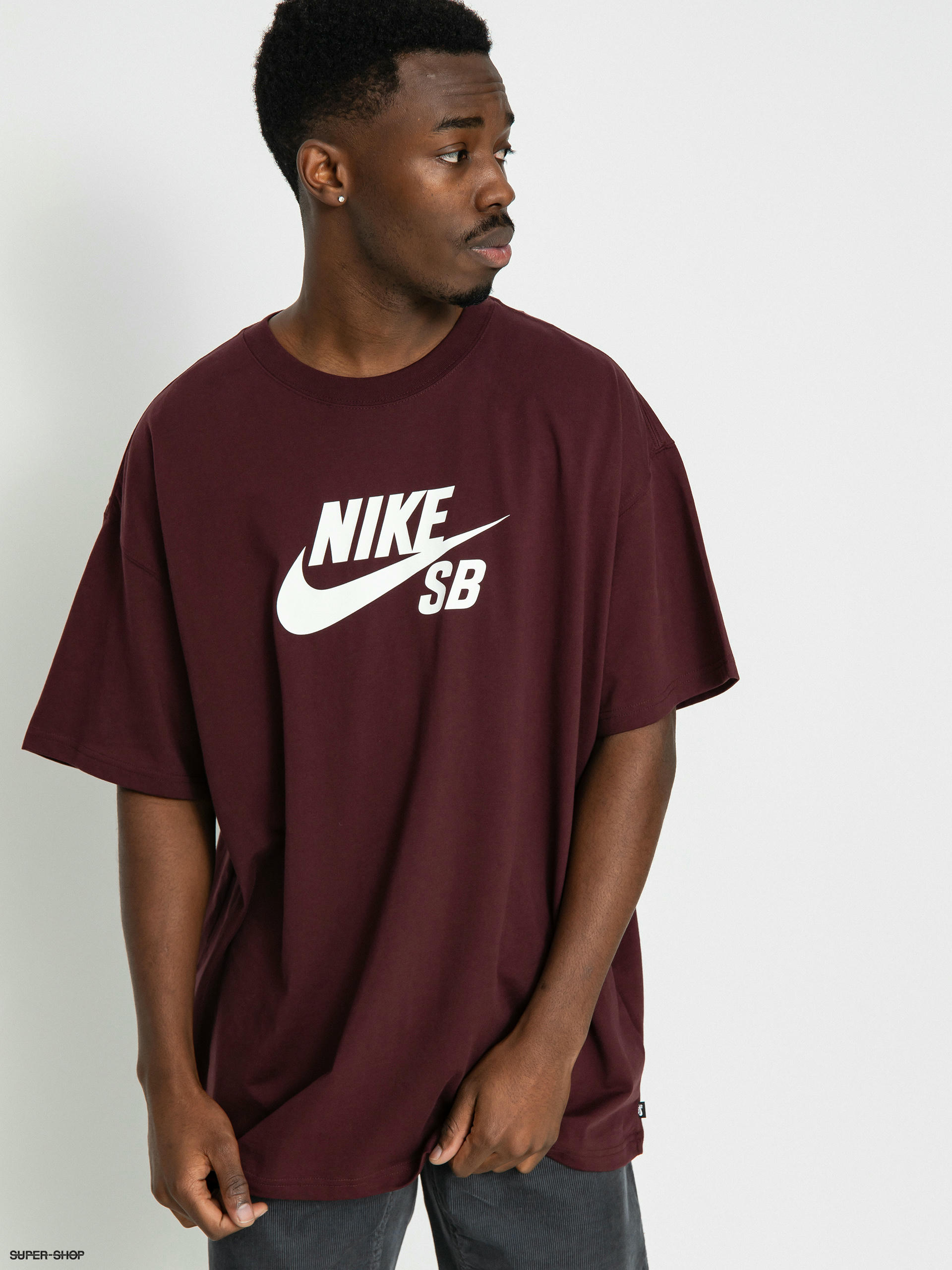 T deals shirt burgundy