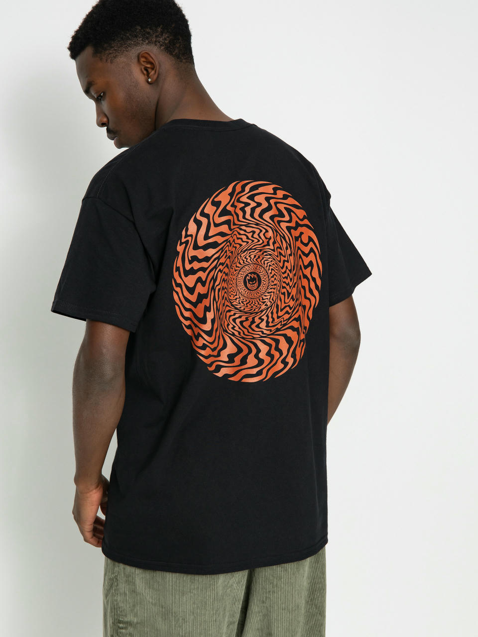 Spitfire Swr Cls T-shirt (black/brnt orange)