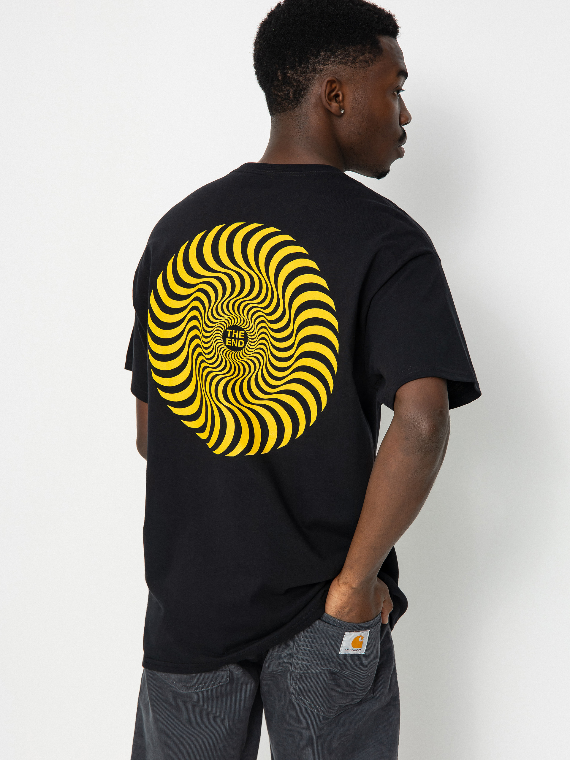 Spitfire Classic Swirl T-shirt (black/gold)