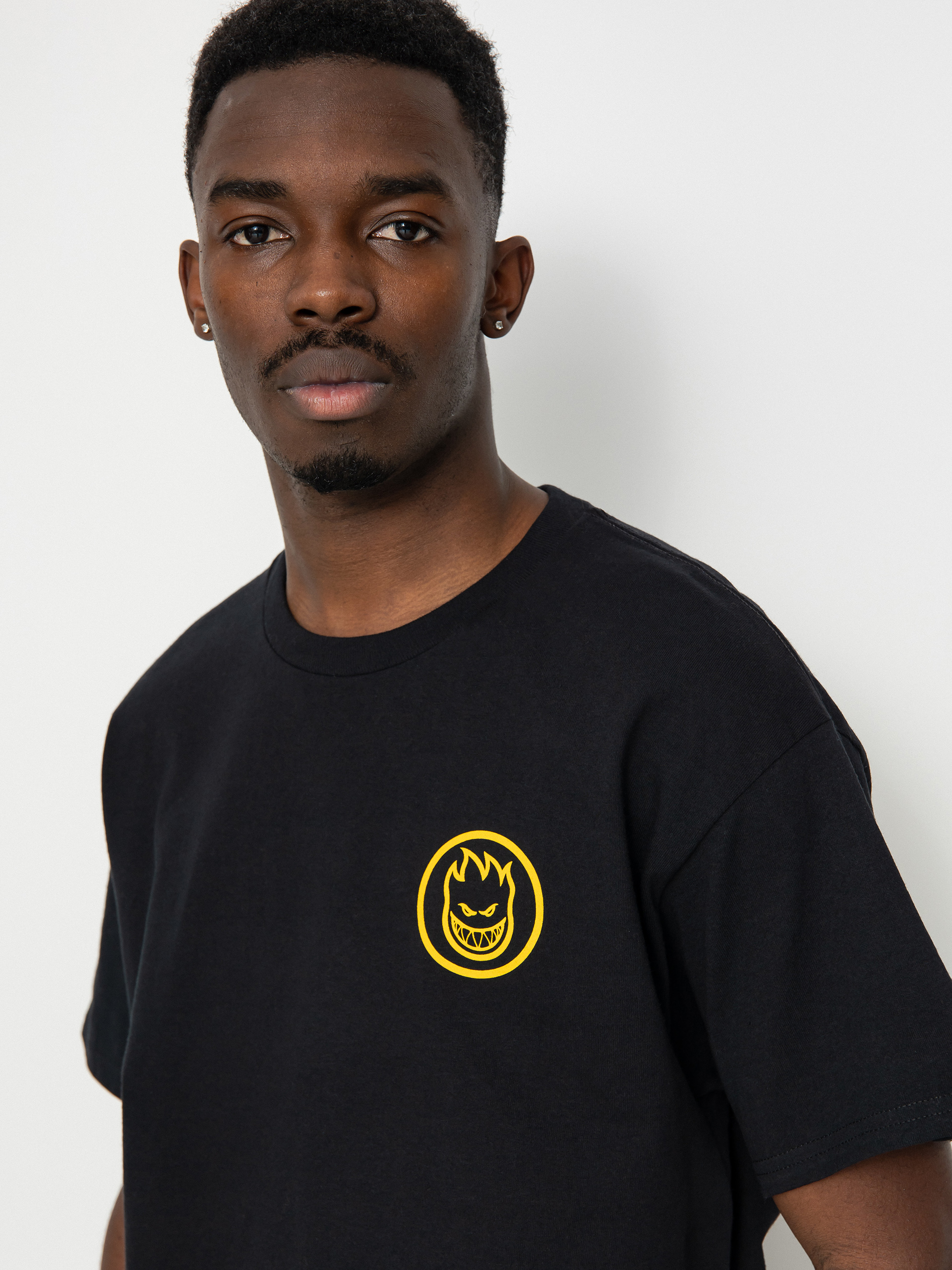 Spitfire Classic Swirl T-shirt (black/gold)