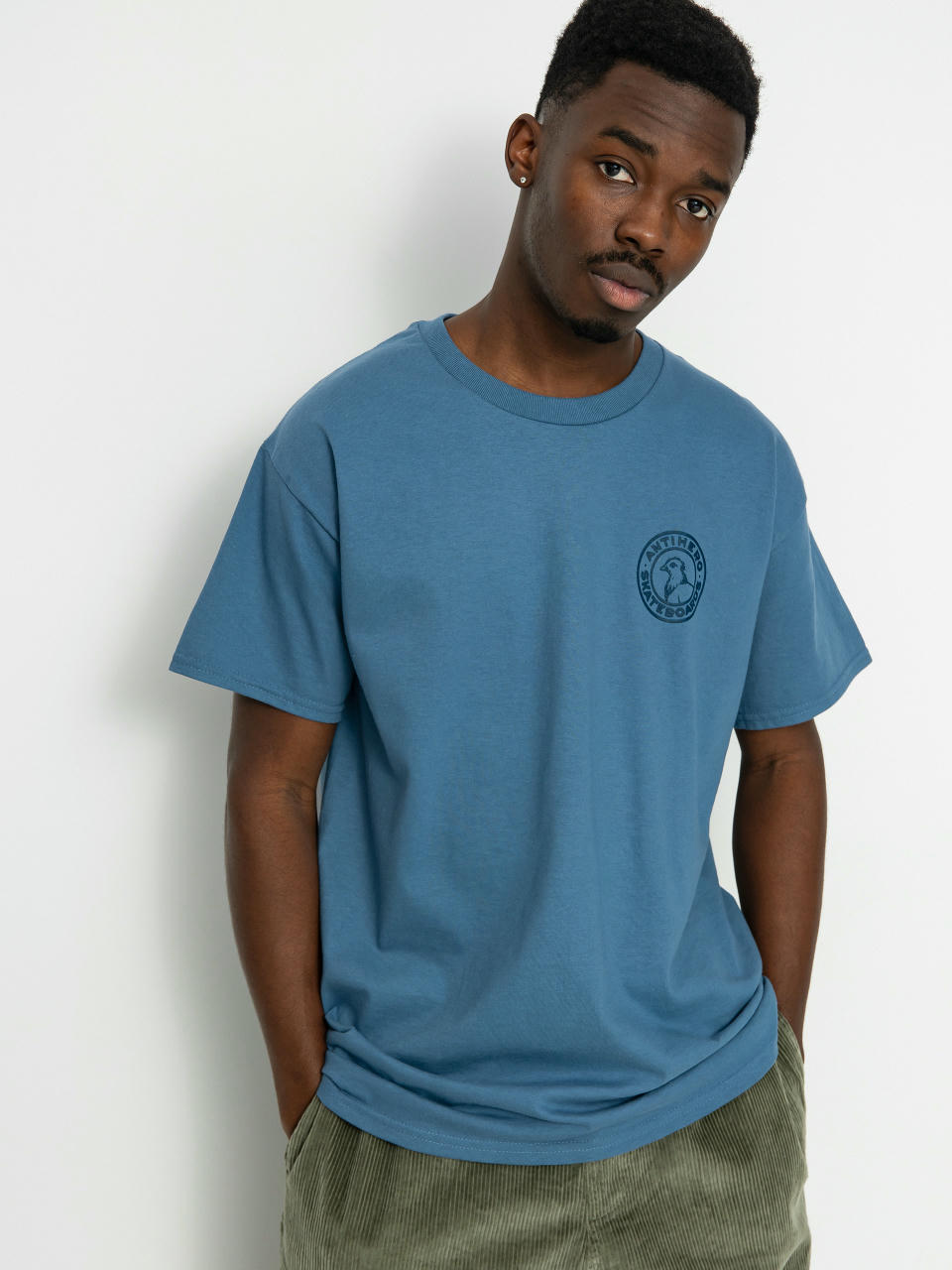 Antihero Basic Pigeon Rnd Db T-Shirt (blue/navy)