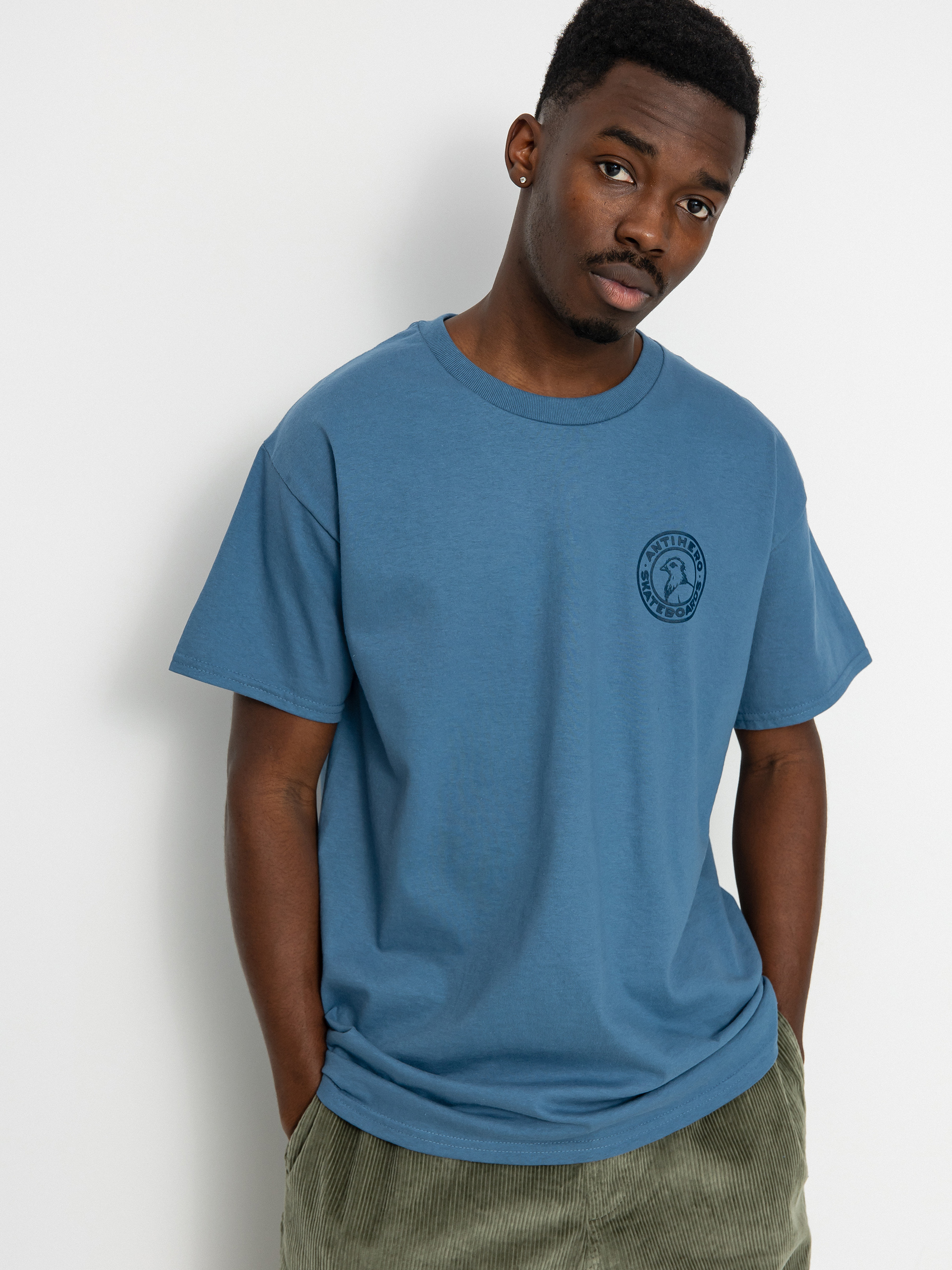 Antihero Basic Pigeon Rnd Db T-shirt (blue/navy)