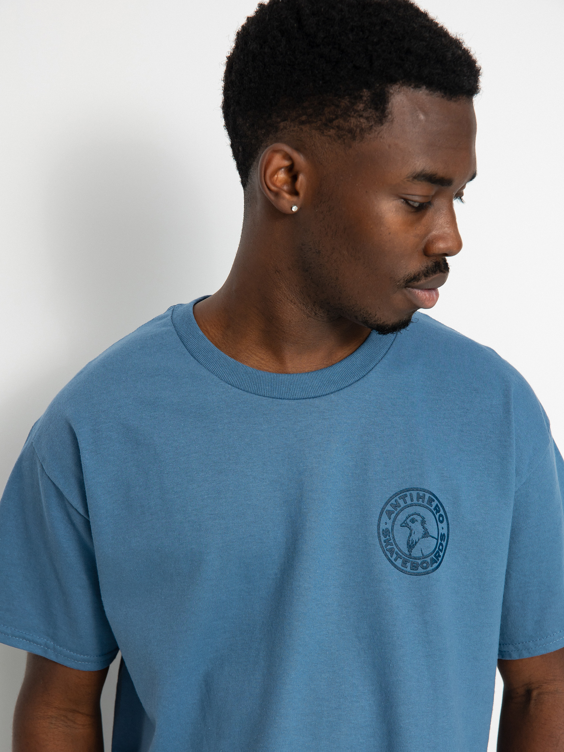 Antihero Basic Pigeon Rnd Db T-shirt (blue/navy)