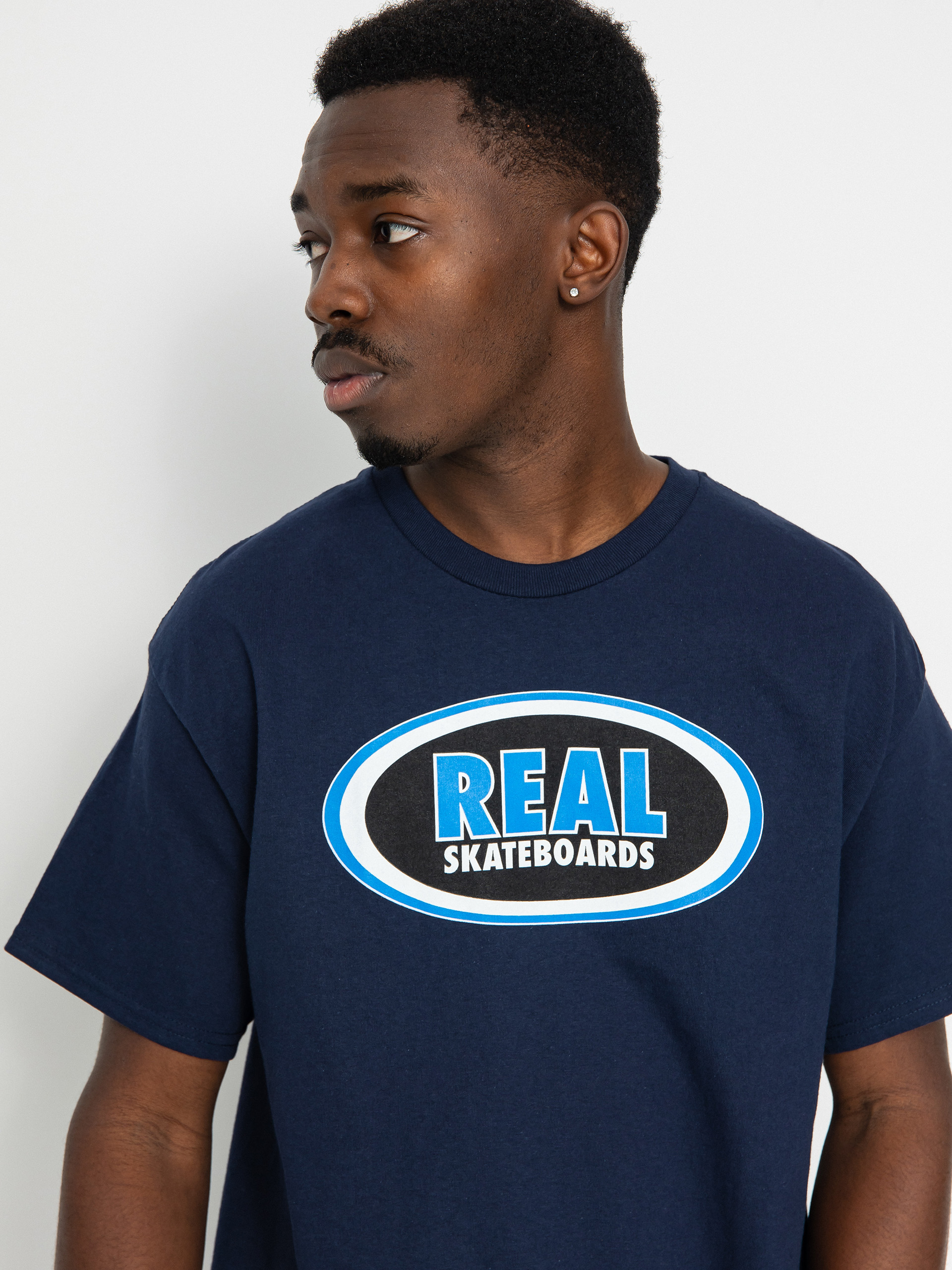 Real Oval T-shirt (navy/blue/black/white)