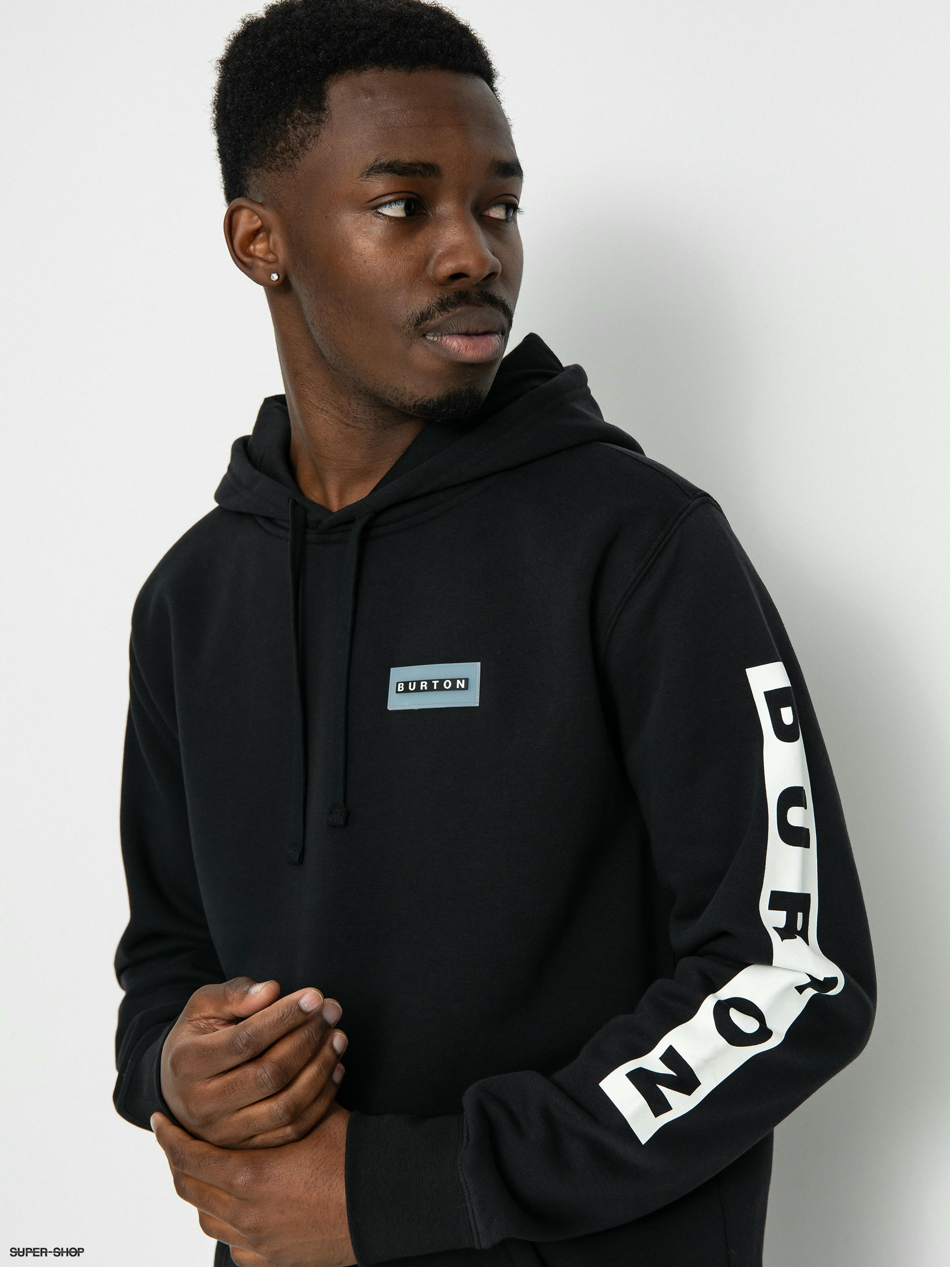 Black store burton hoodie