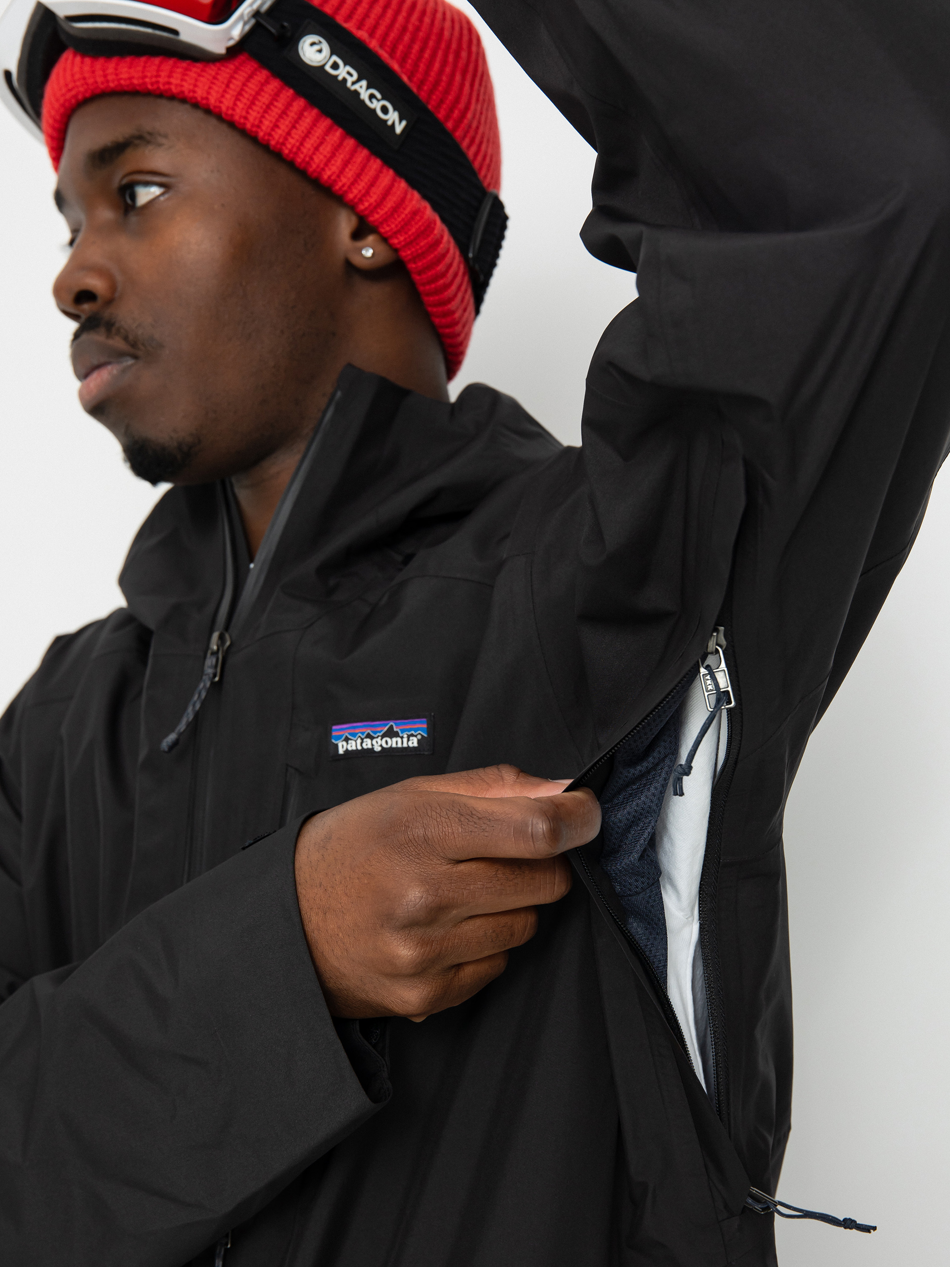 Mens Patagonia Powder Town Snowboard jacket (black)