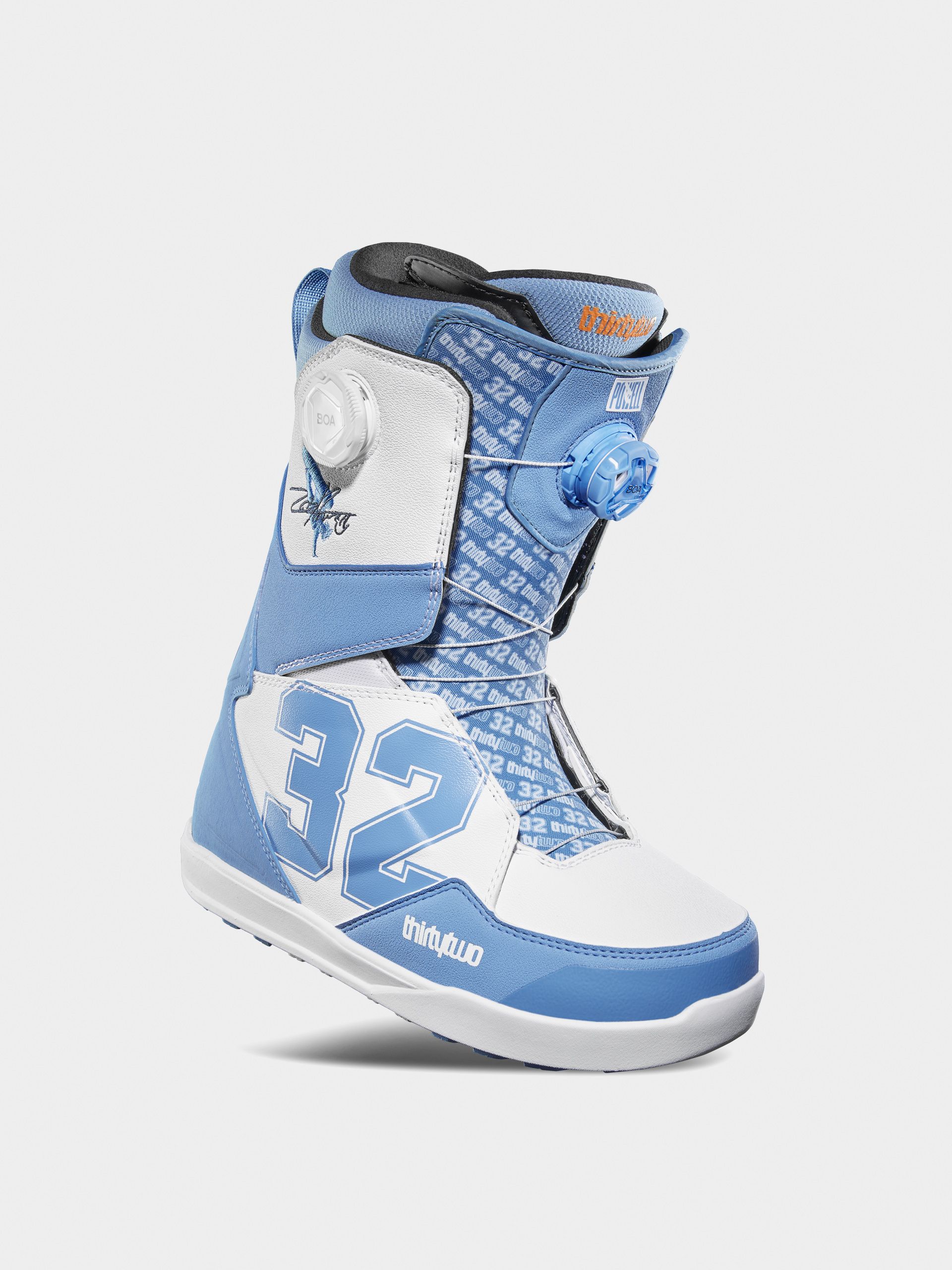 Mens ThirtyTwo Lashed Double Boa Powell Snowboard boots (blue/white)