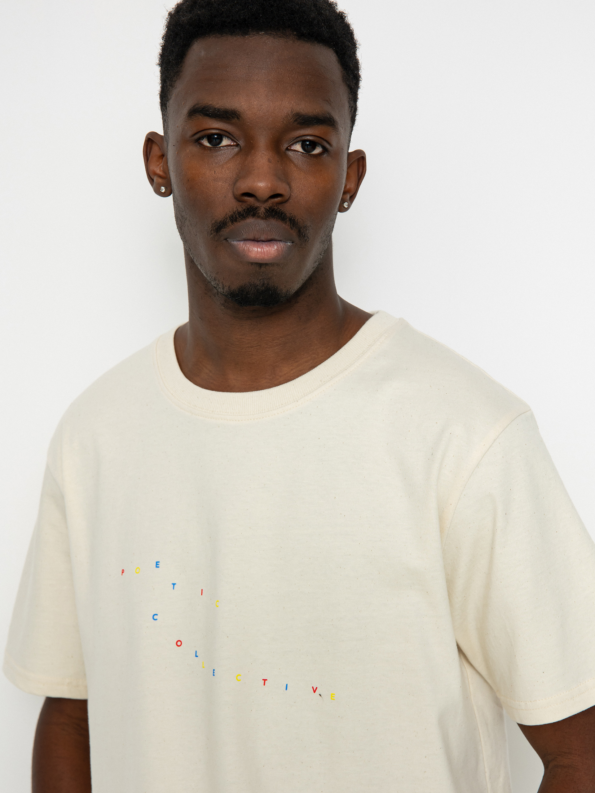 Poetic Collective Color Logo T-shirt (natural white)