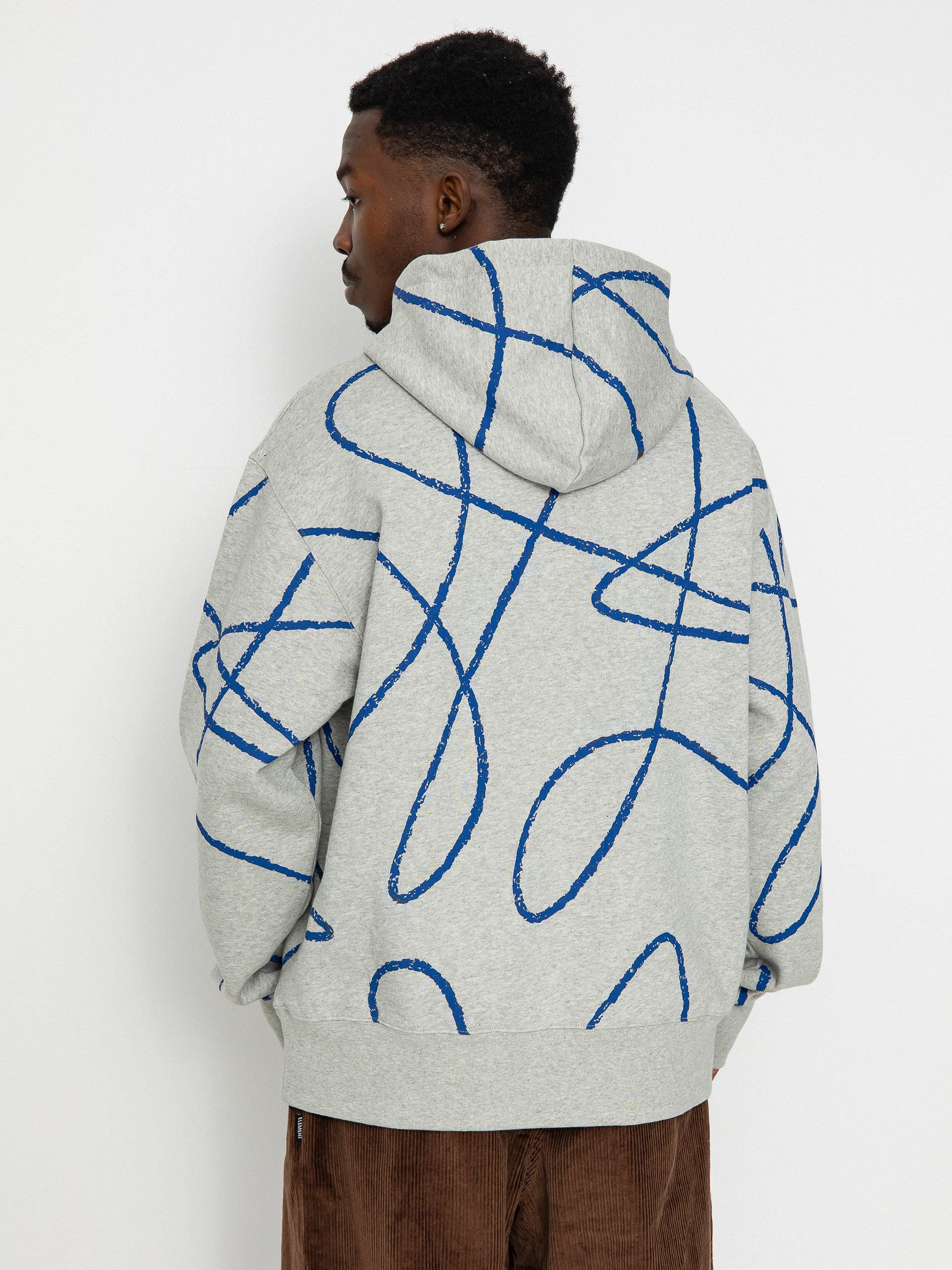 Poetic Collective Doodle Pattern HD Hoodie (heather grey)