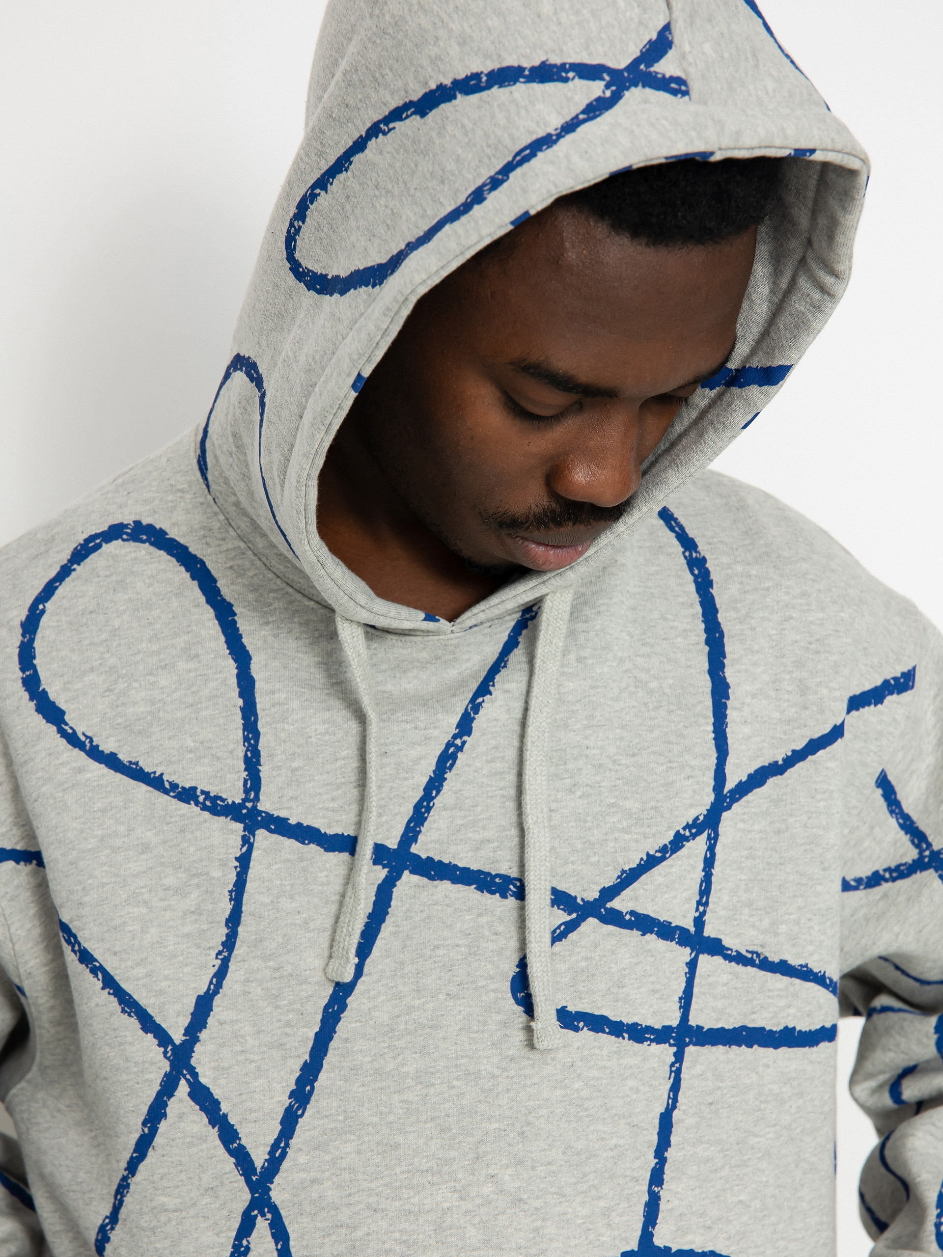 Poetic Collective Doodle Pattern HD Hoodie (heather grey)